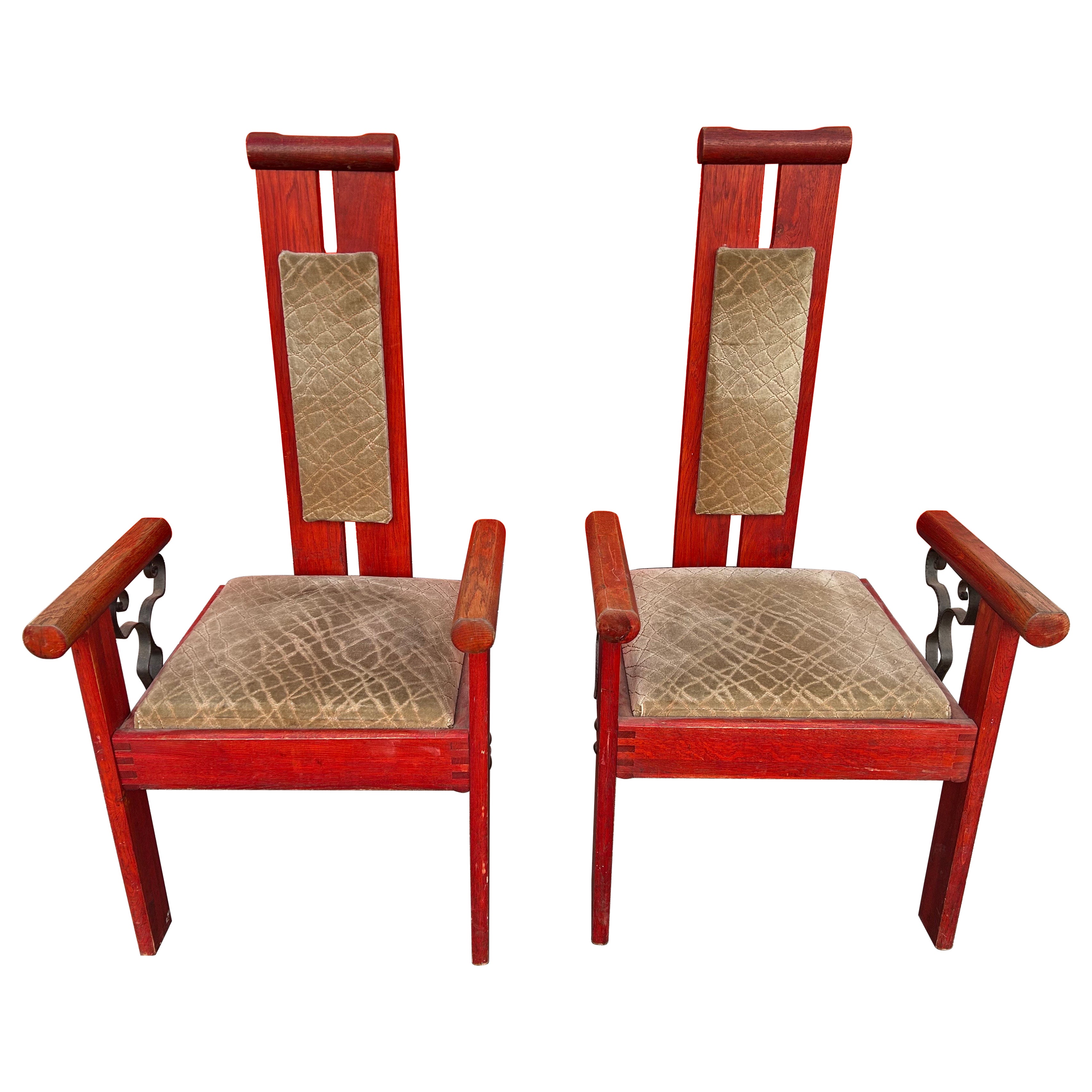Pair Of Continental Modernist Chairs