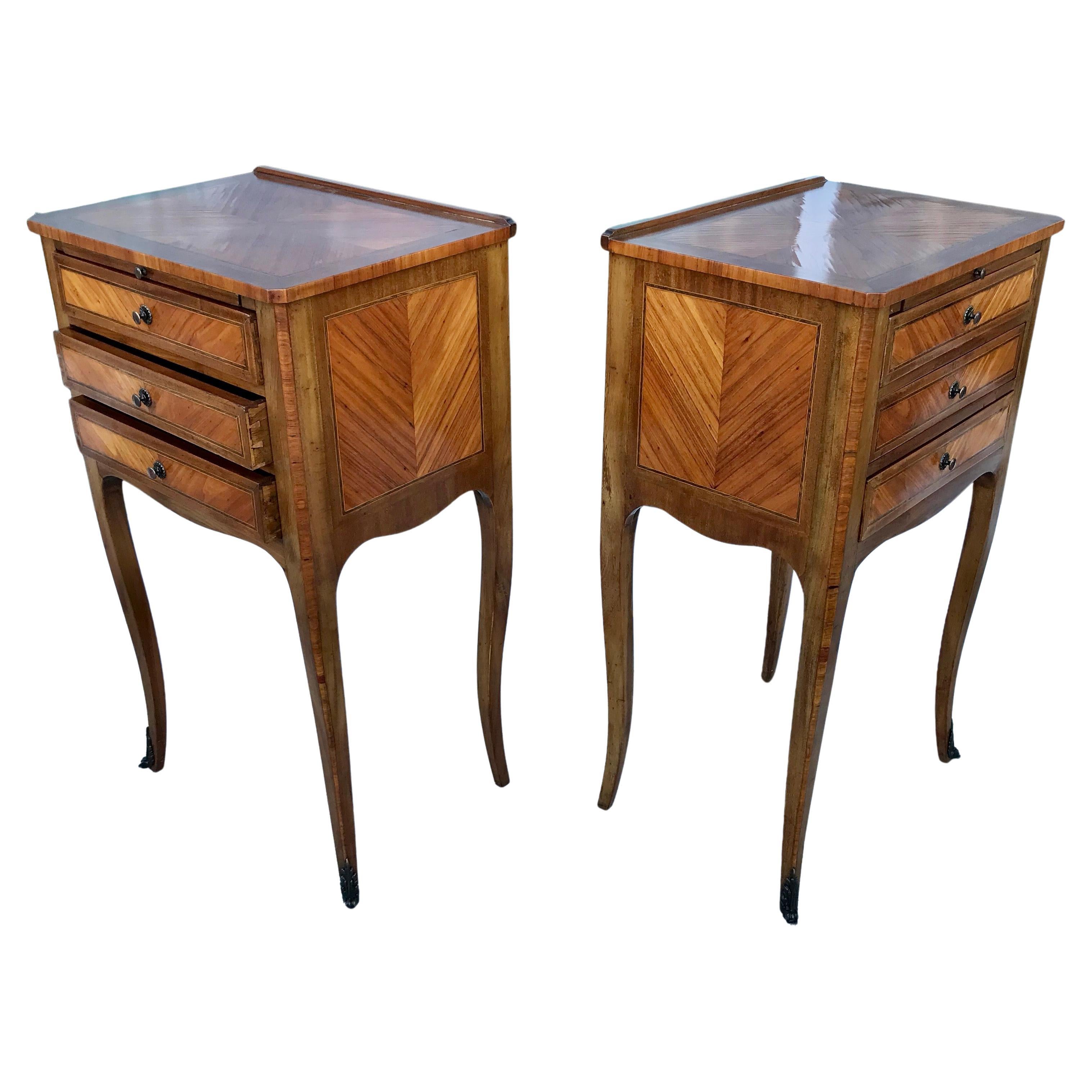 Pair of Continental Night Stands