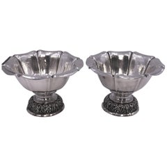 Pair of Continental Silver Centerpieces/ Bowls by W. Binder