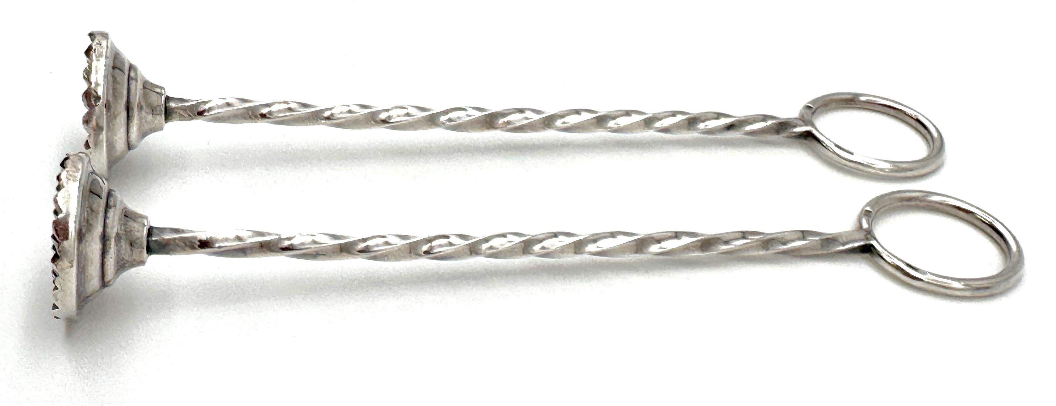Pair of Continental Silver Cocktail Muddlers, Early 20th Century For Sale 1