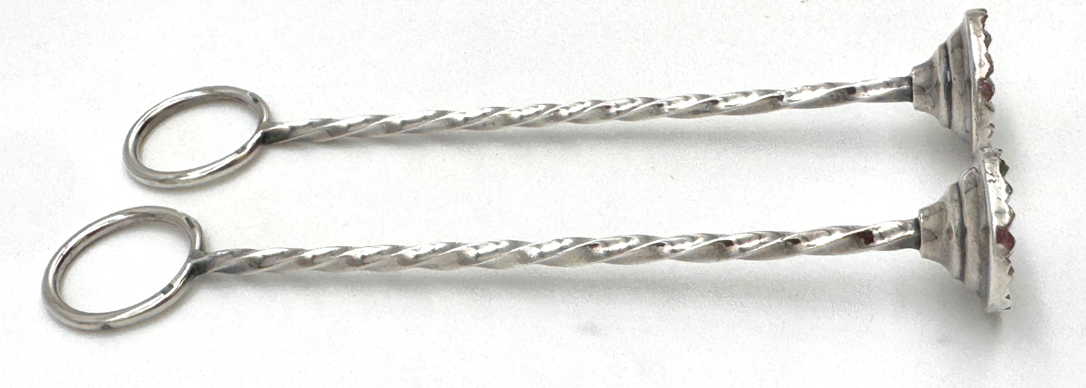 Pair of Continental Silver Cocktail Muddlers, Early 20th Century For Sale 2