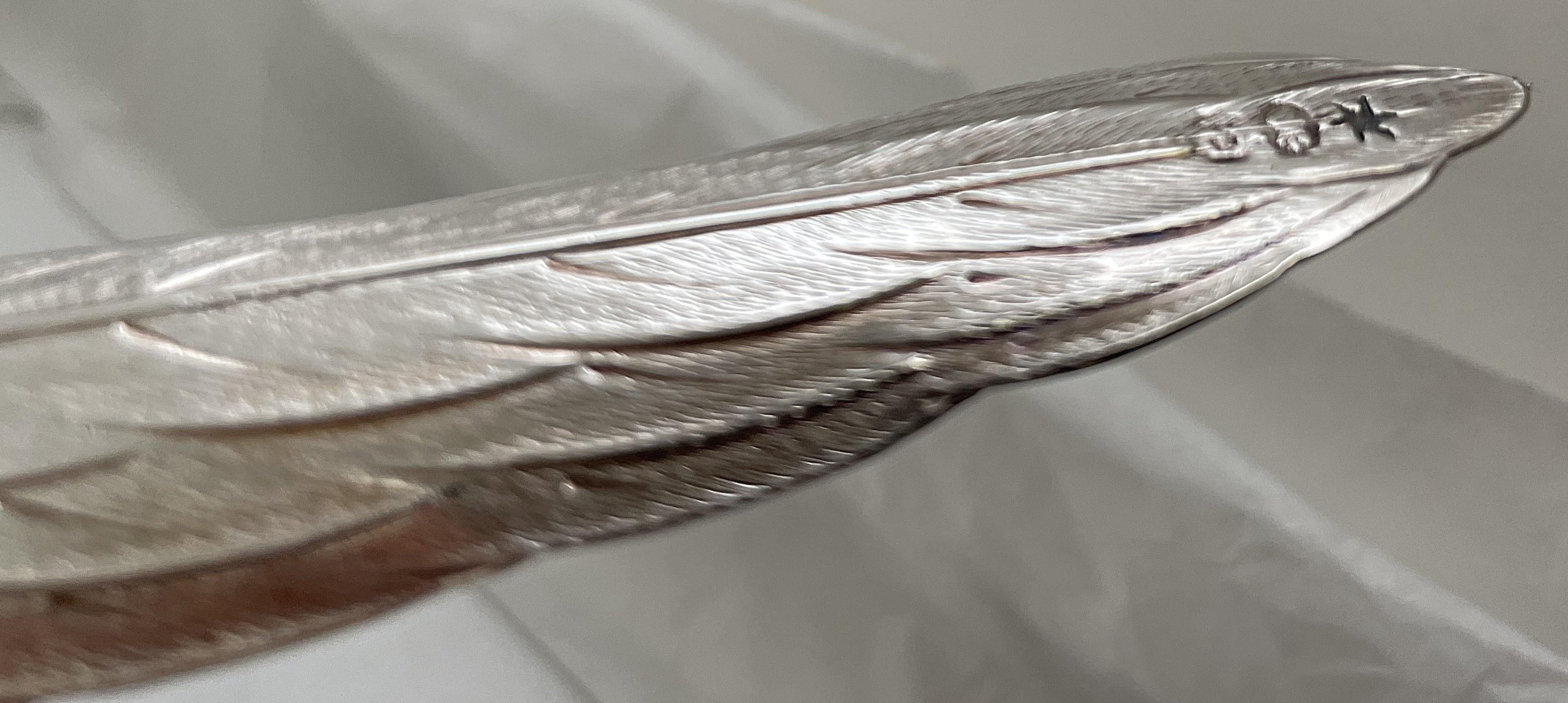 Pair of Continental Silver Pheasants from 19th or Early 20th Century For Sale 5
