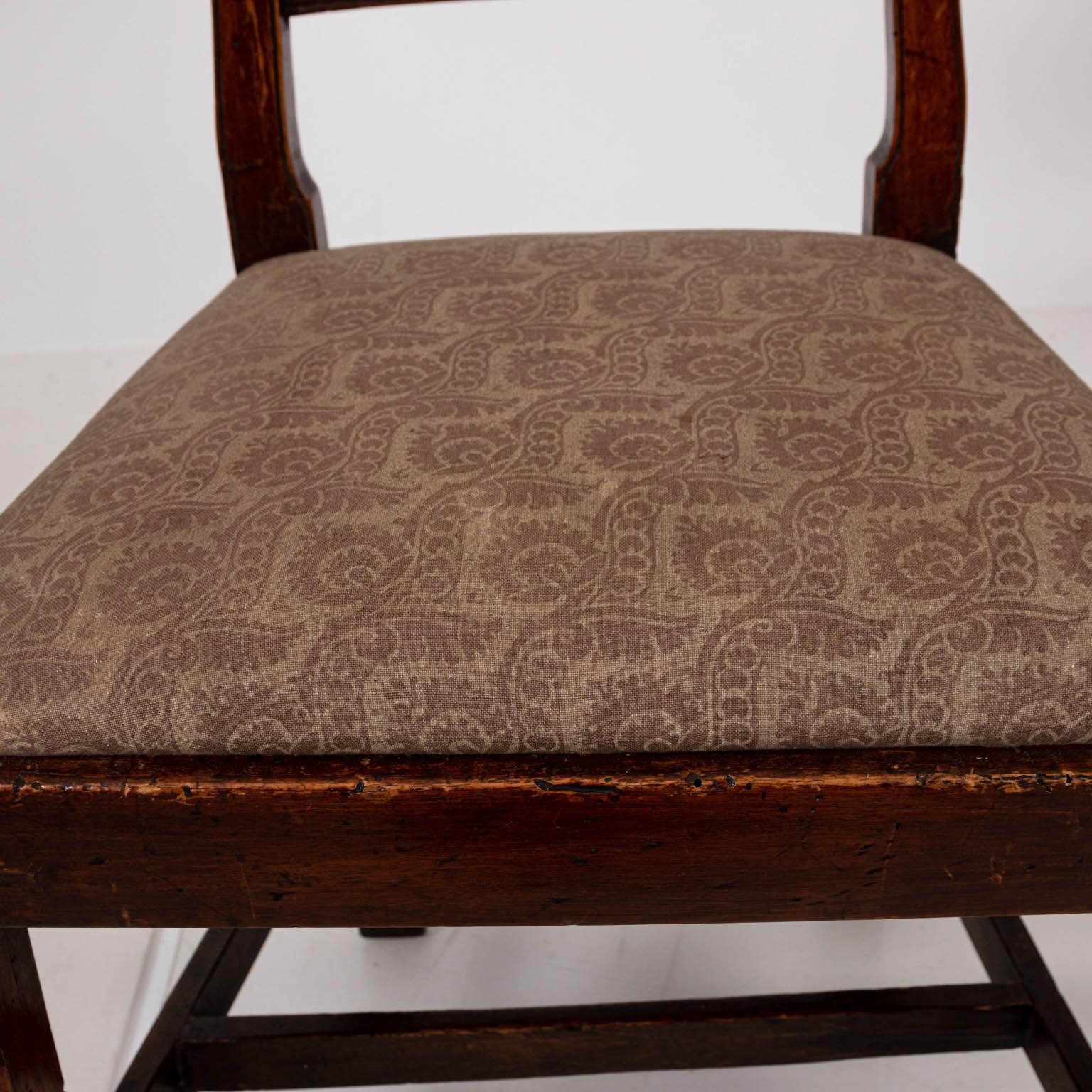Pair of Continental Walnut Side Chairs For Sale 6