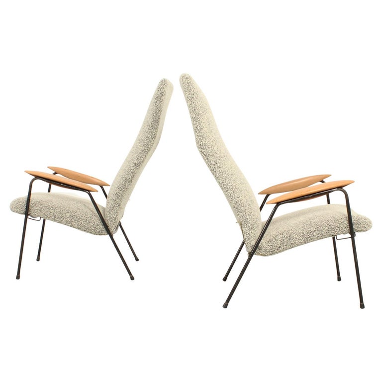 Pair of Contour Armchairs by Alf Svensson, 1955 For Sale