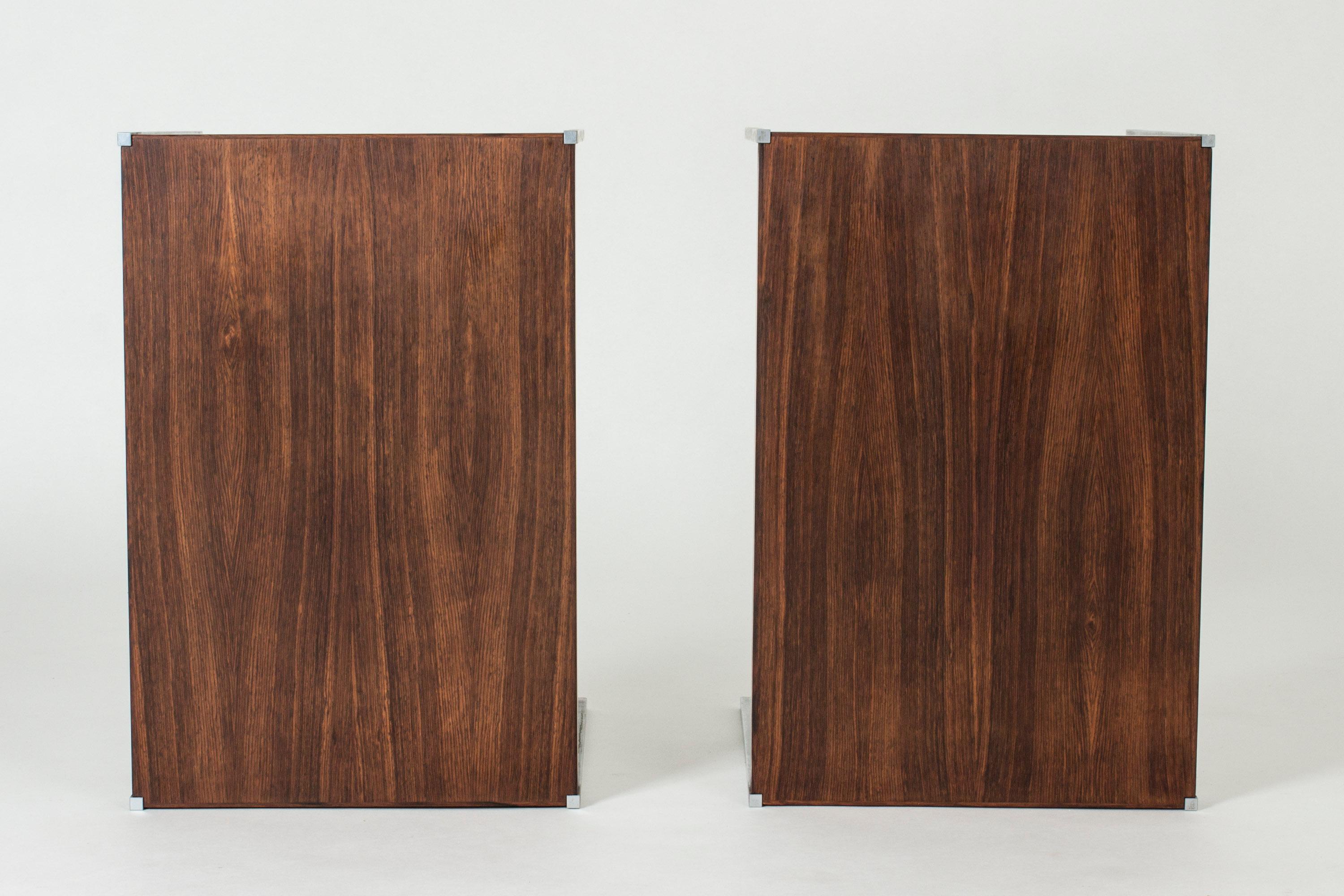 Swedish Pair of Cool Side Tables by Uno and Östen Kristiansson For Sale