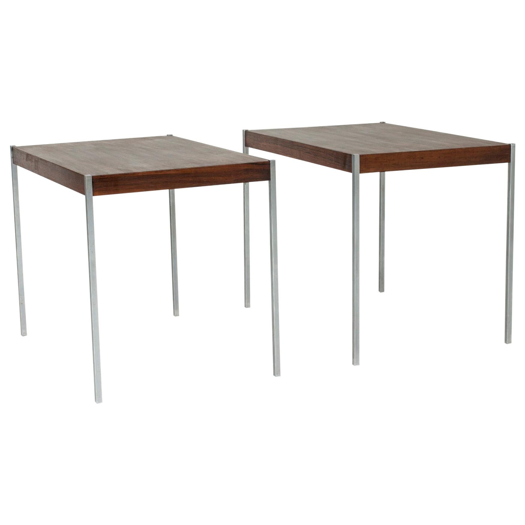 Pair of Cool Side Tables by Uno and Östen Kristiansson For Sale