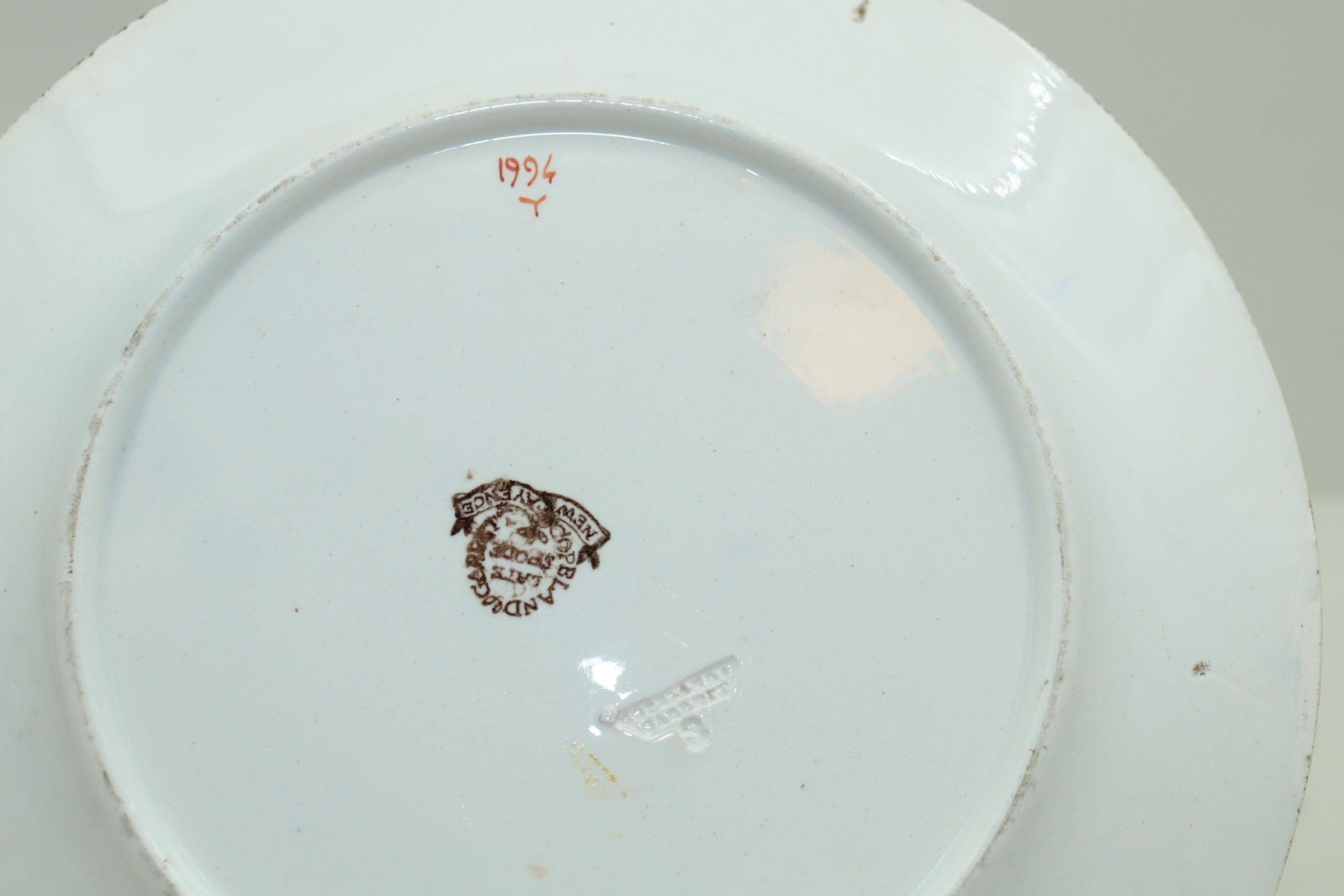 Pair of Copeland and Garrett hand coloured plates In Good Condition For Sale In East Geelong, VIC