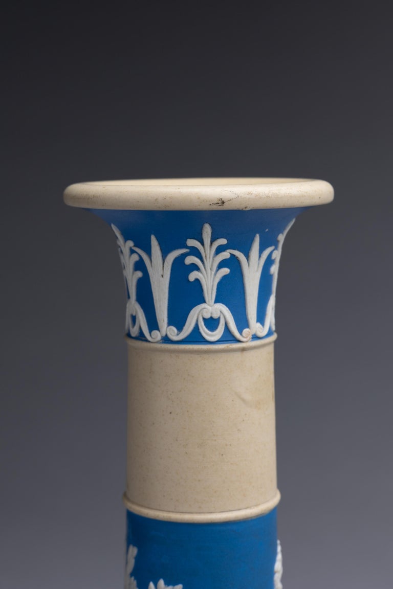 Pair of Copeland Spode Jasperware Neoclassical Candlesticks For Sale at ...