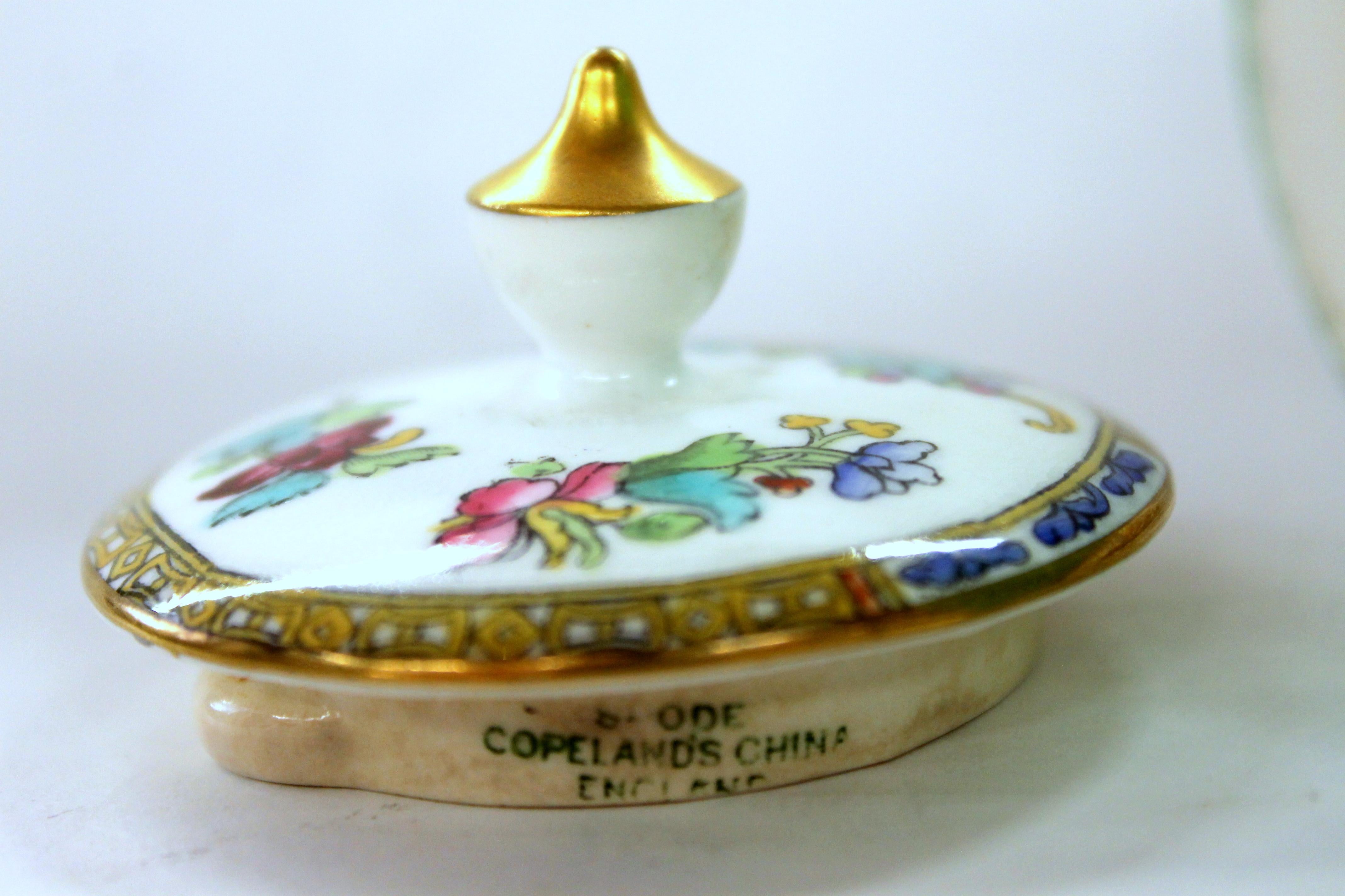 Hand-Painted Pair of Copeland 'Spode' Porcelain 