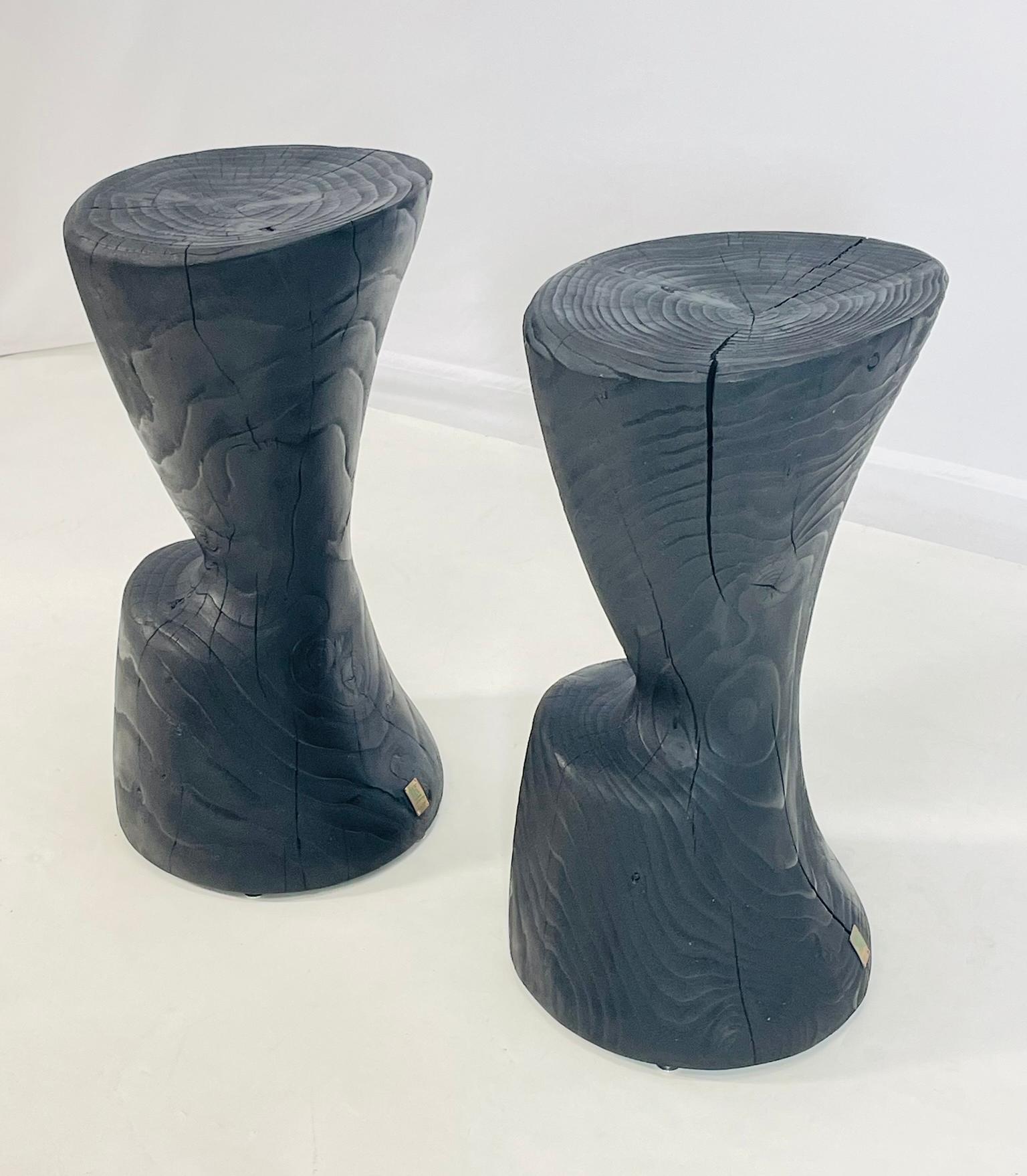Fait main Paire de tabourets de baroppa conçus par C.R.&S. RIVA 1920, Italie 2022 en vente