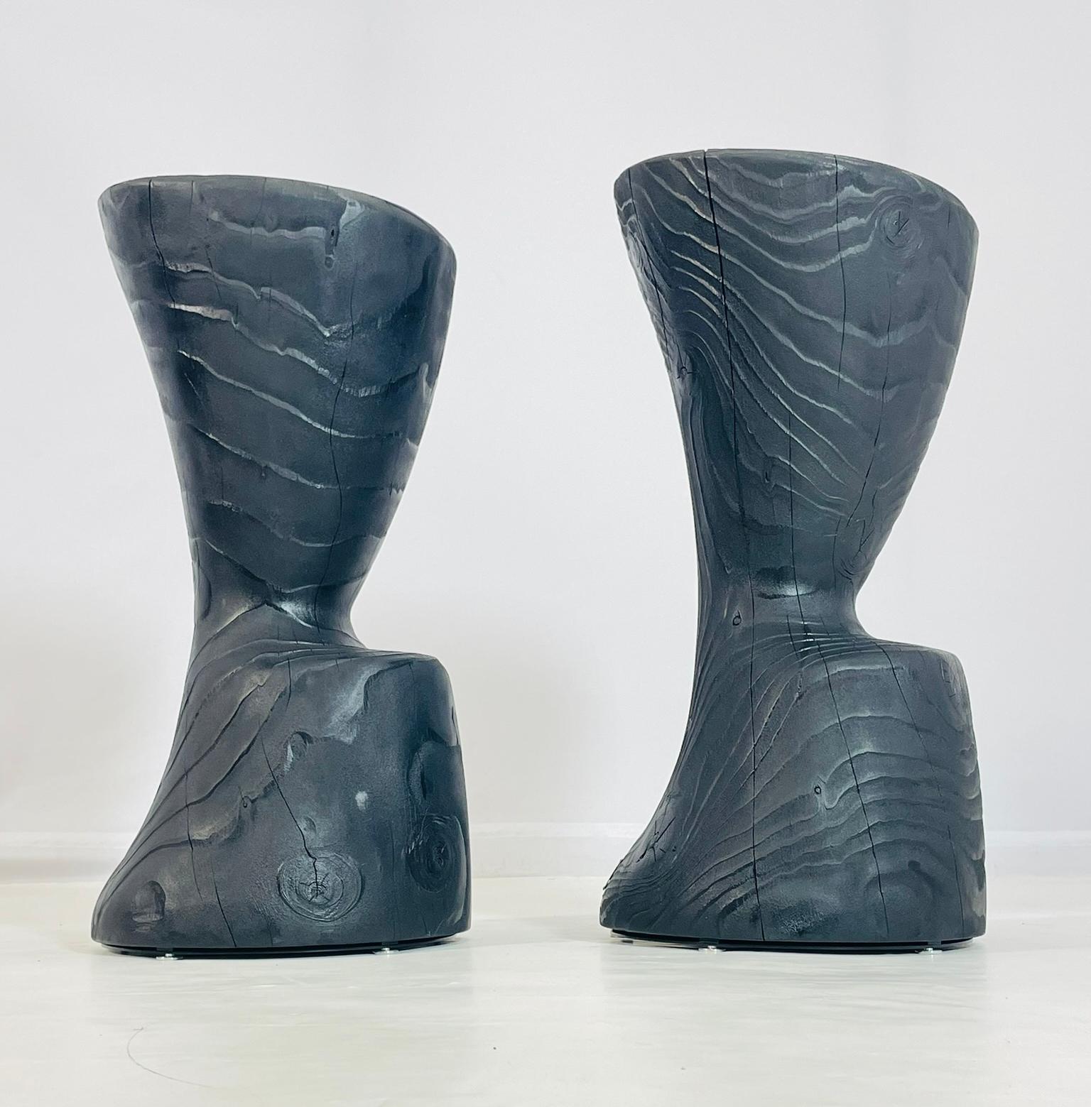 Paire de tabourets de baroppa conçus par C.R.&S. RIVA 1920, Italie 2022 Bon état - En vente à Los Angeles, CA