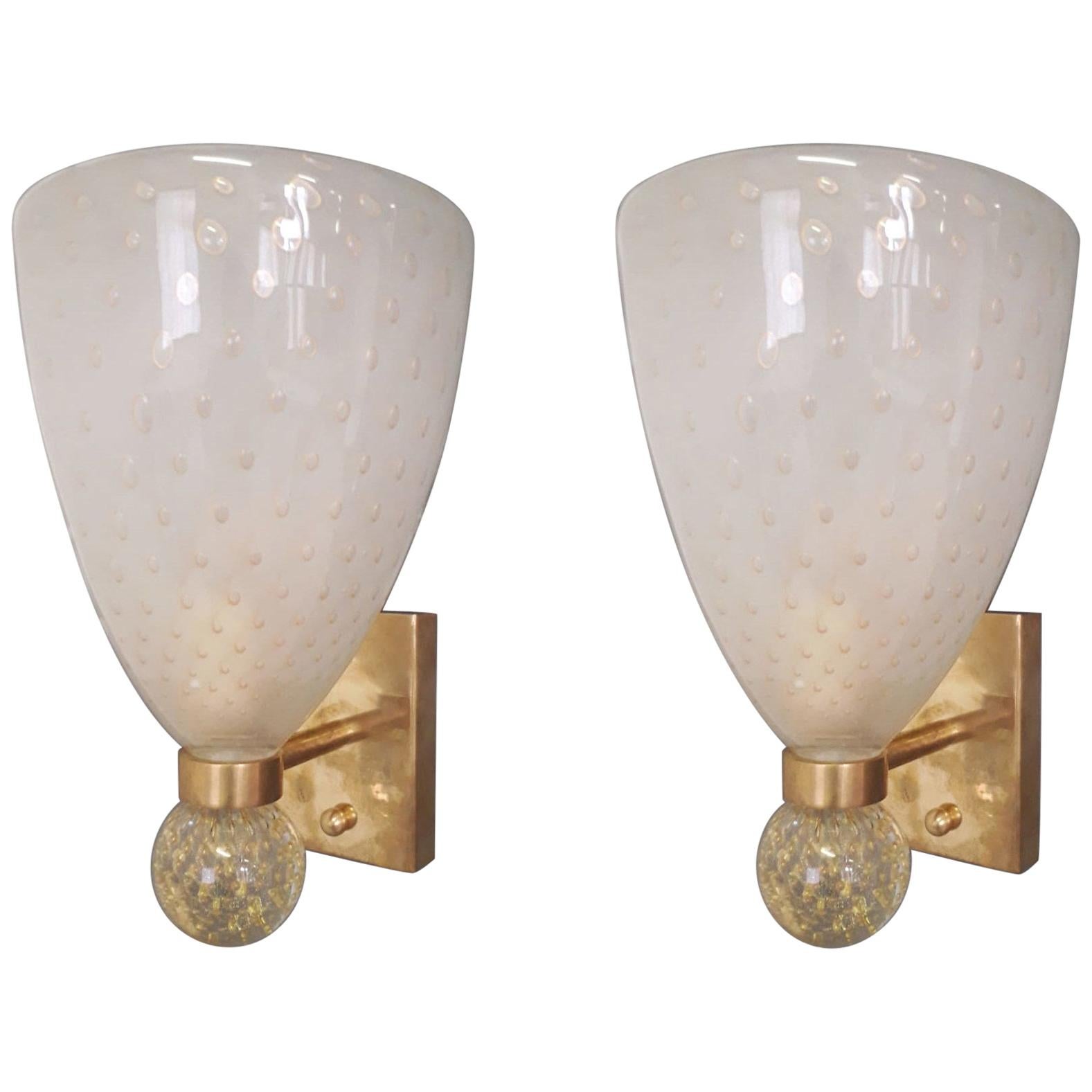 Pair of Coppa Sconces by Fabio Ltd - 3 Pairs Available
