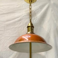 Pair of Copper and Glass Lanterns. Sold Individually