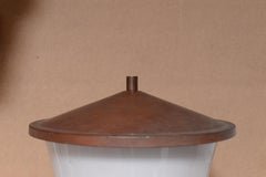 Coppia di rame e lampade da parete in vetro , Svezia 1940/50s l