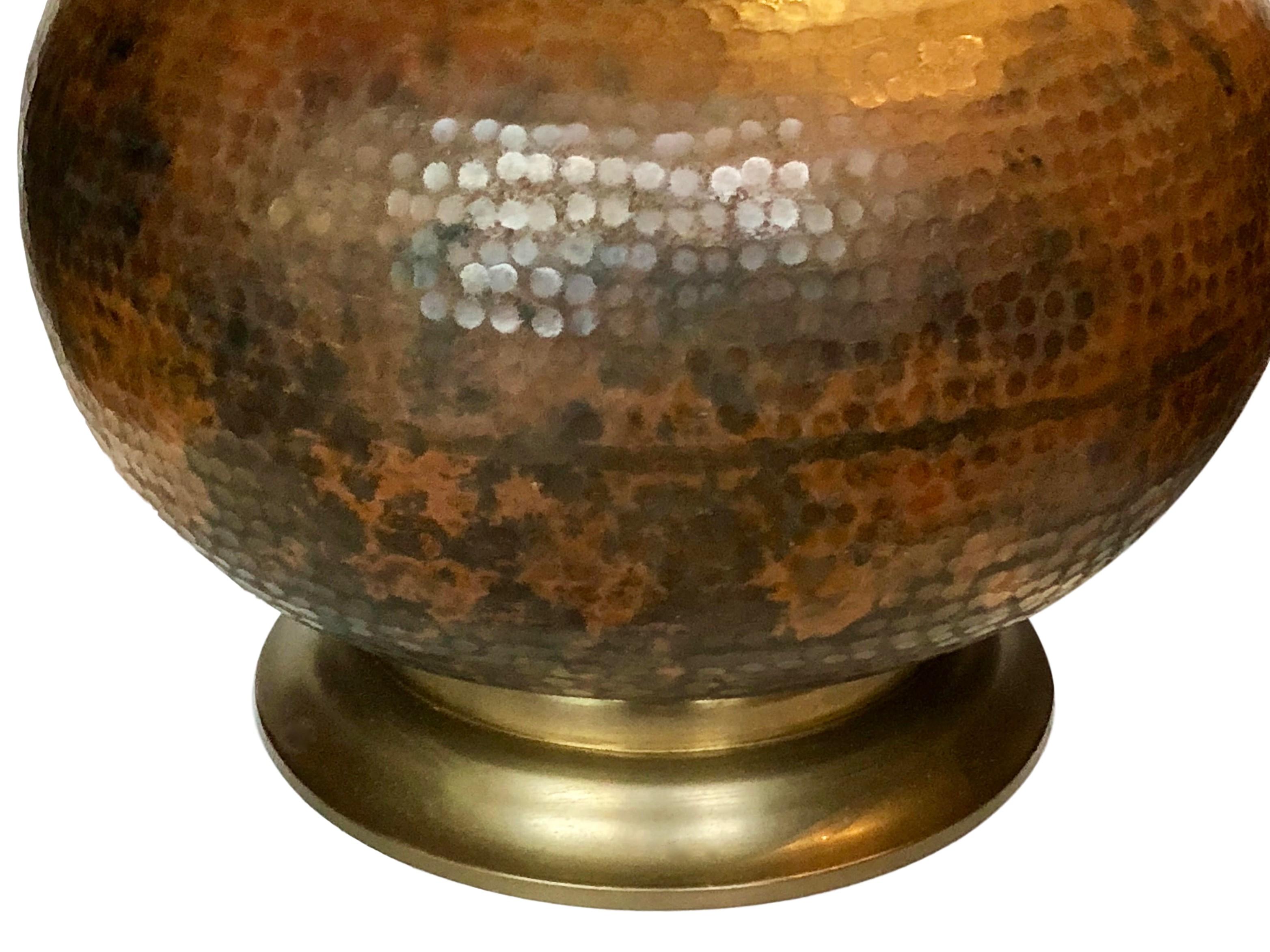 Paar Kupfer Arts & Crafts-Lampen (amerikanisch) im Angebot