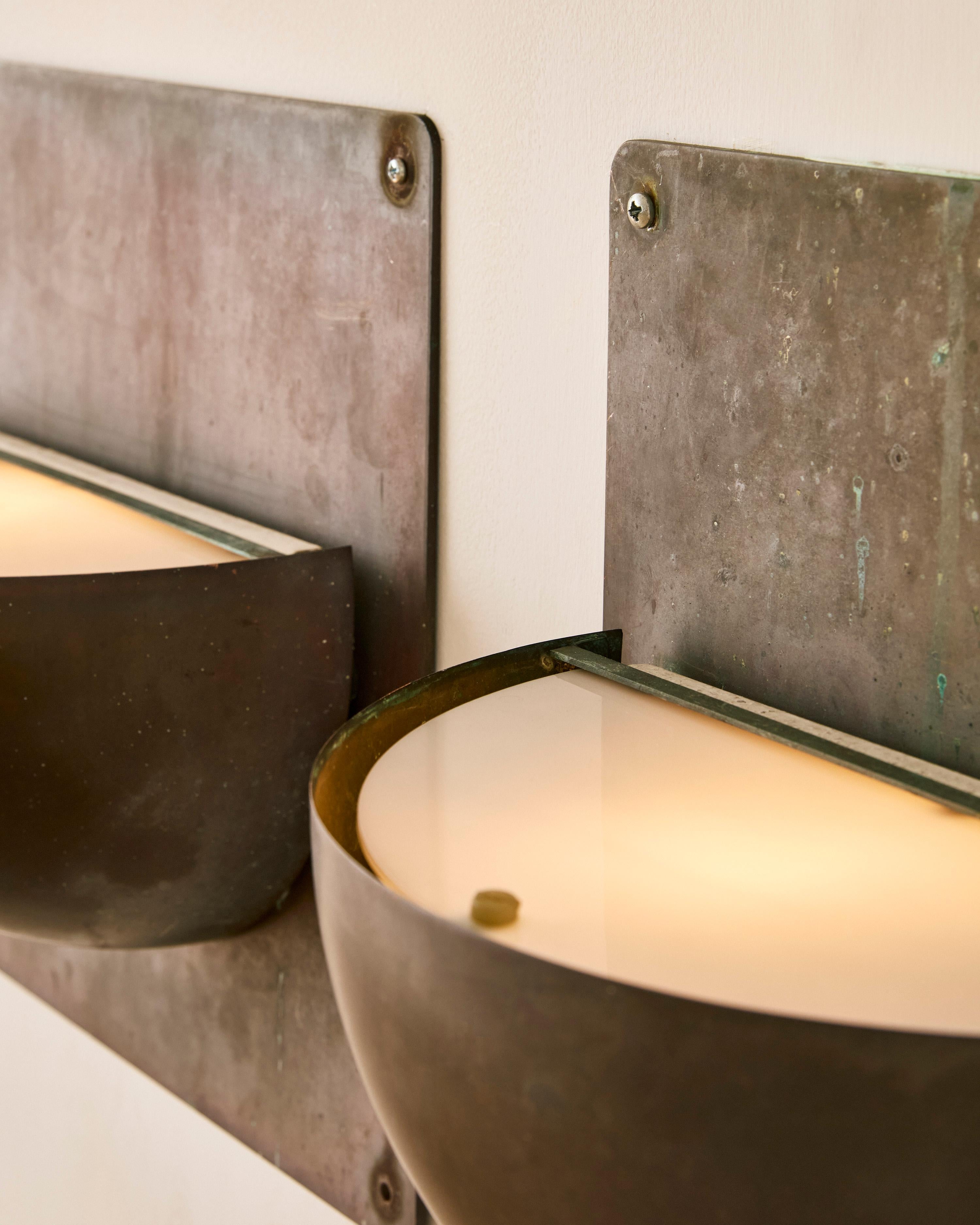 Pair of Copper Danish Sconces by Torsen Thorup & Claus Bonderup For Sale 1