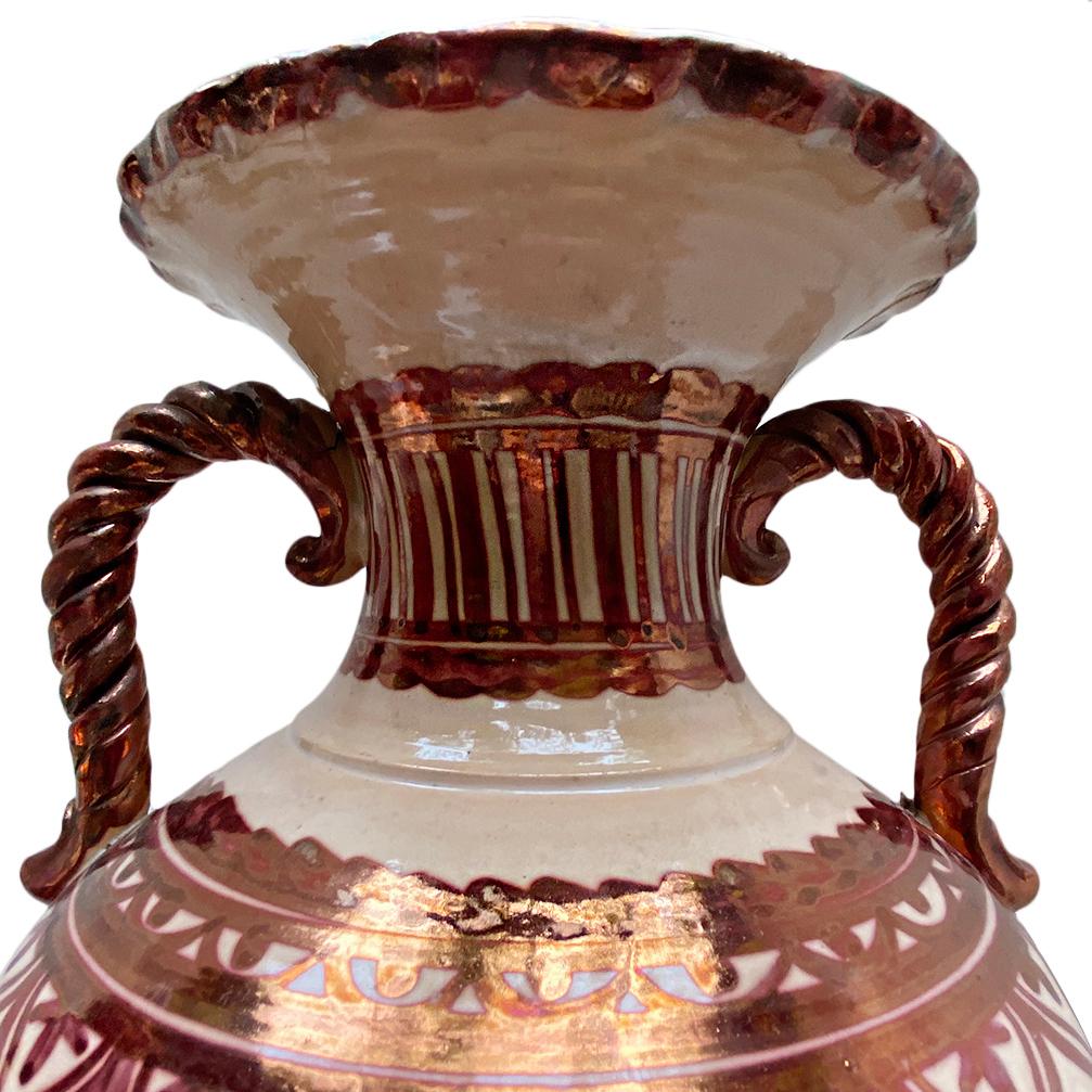Paar glasierte Porzellanvasen aus Kupfer, einzeln verkauft (Glasiert) im Angebot