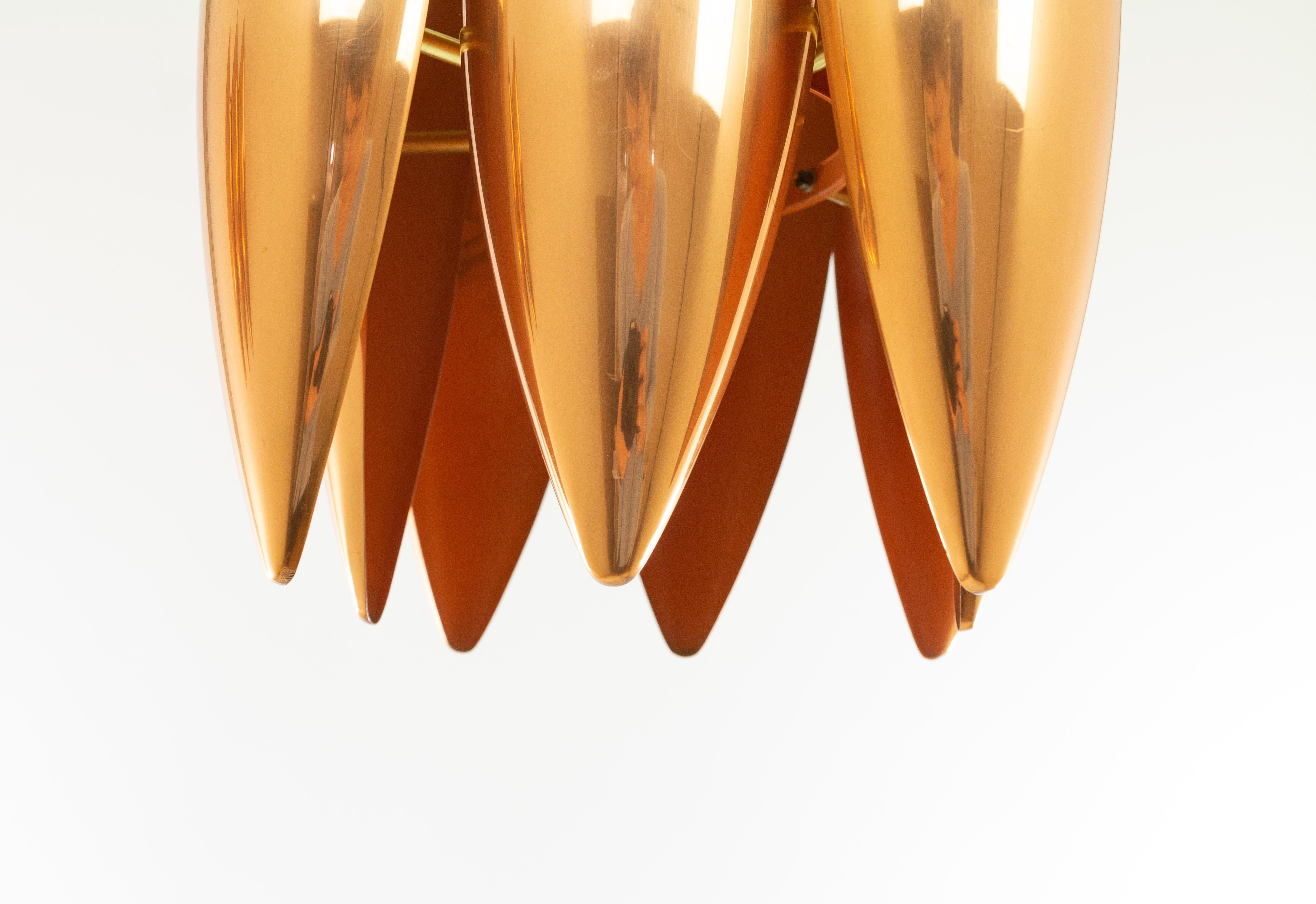 Mid-20th Century Pair of Copper Kastor Pendants by Jo Hammerborg for Fog & Mørup, 1960s For Sale