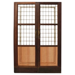 Pair of Copper Light Antique Doors