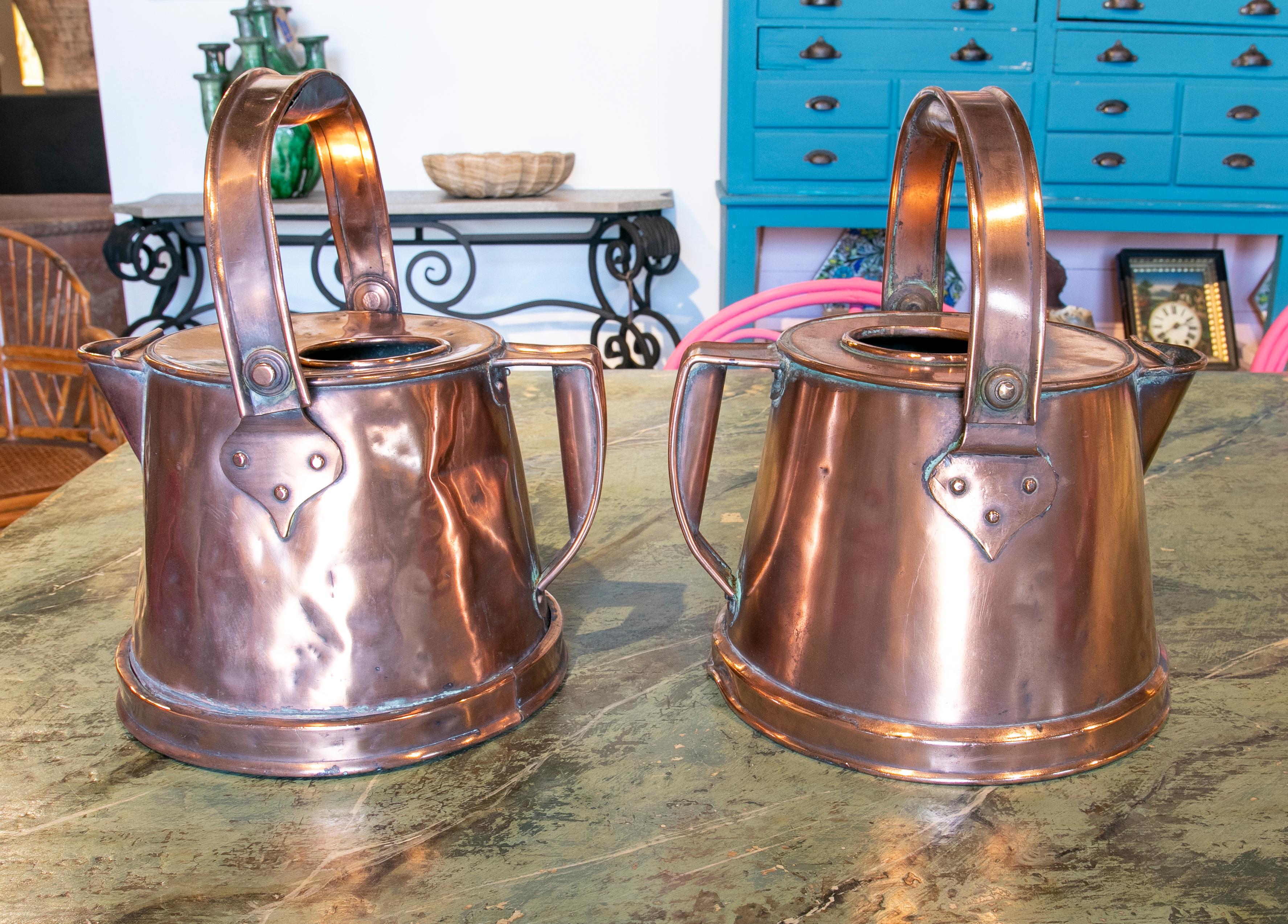 19th Century Pair of Copper Milk Jars from the XIX Century