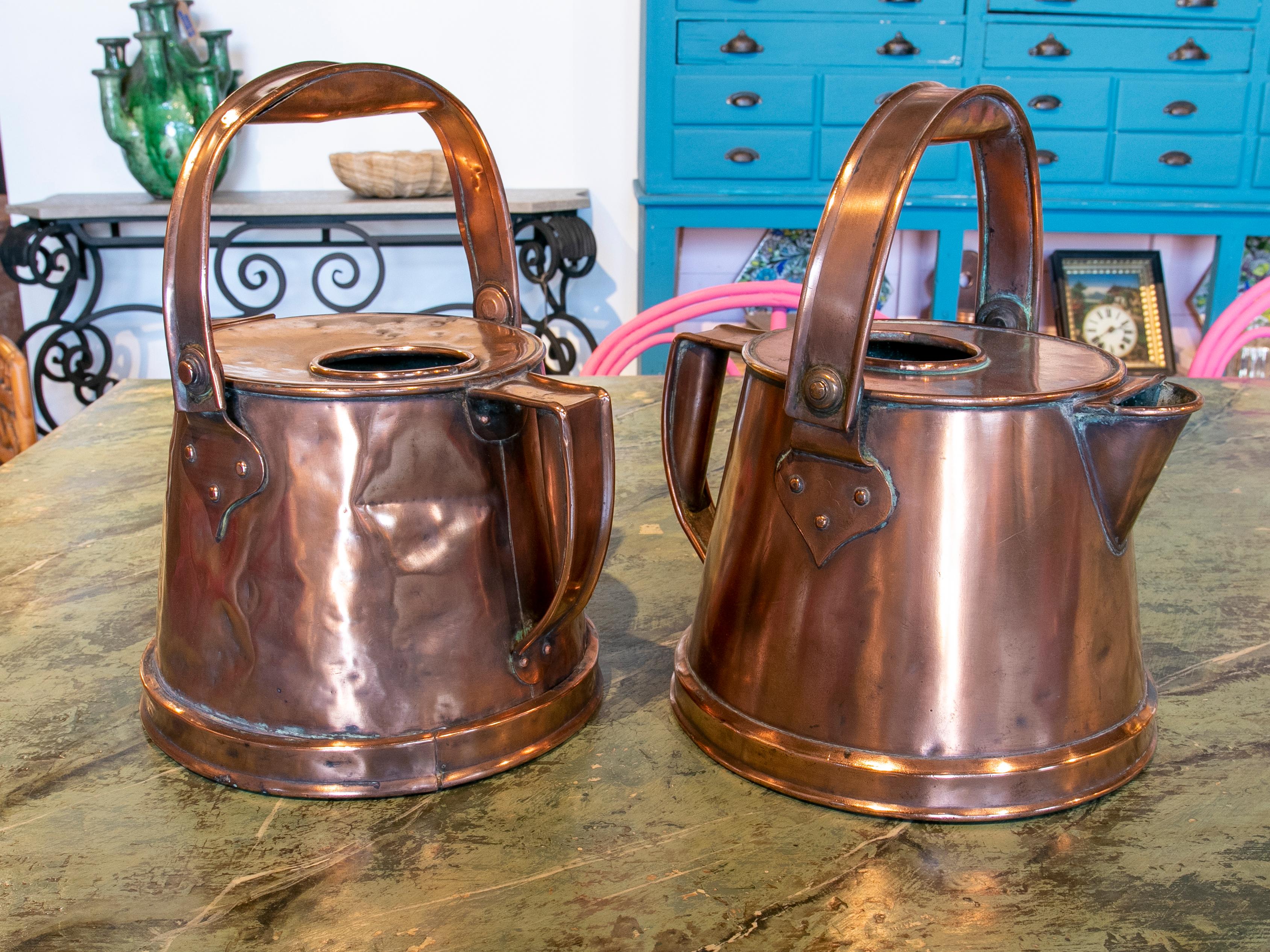Pair of Copper Milk Jars from the XIX Century 1