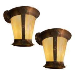 Pair of Copper Outdoor Lanterns