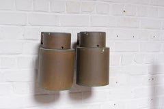 Pair of Copper Wall Lamps by Lisa Johansson Pape, Orno 1940/50s Finland Rare