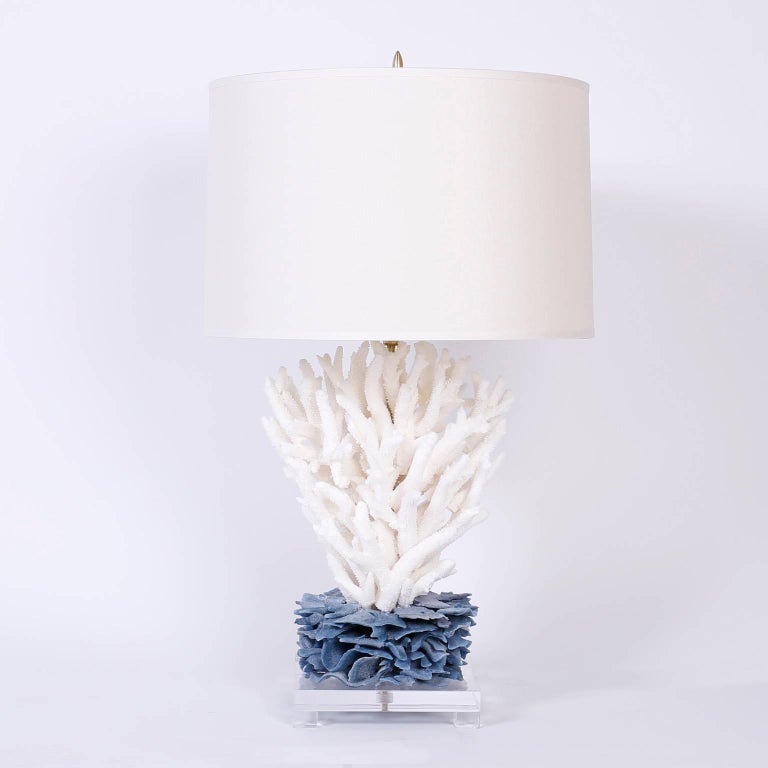Pair of Coral Table Lamps at 1stDibs