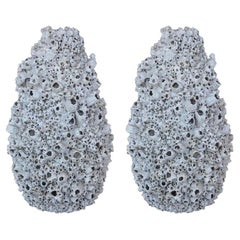 Pair of Coral Vases