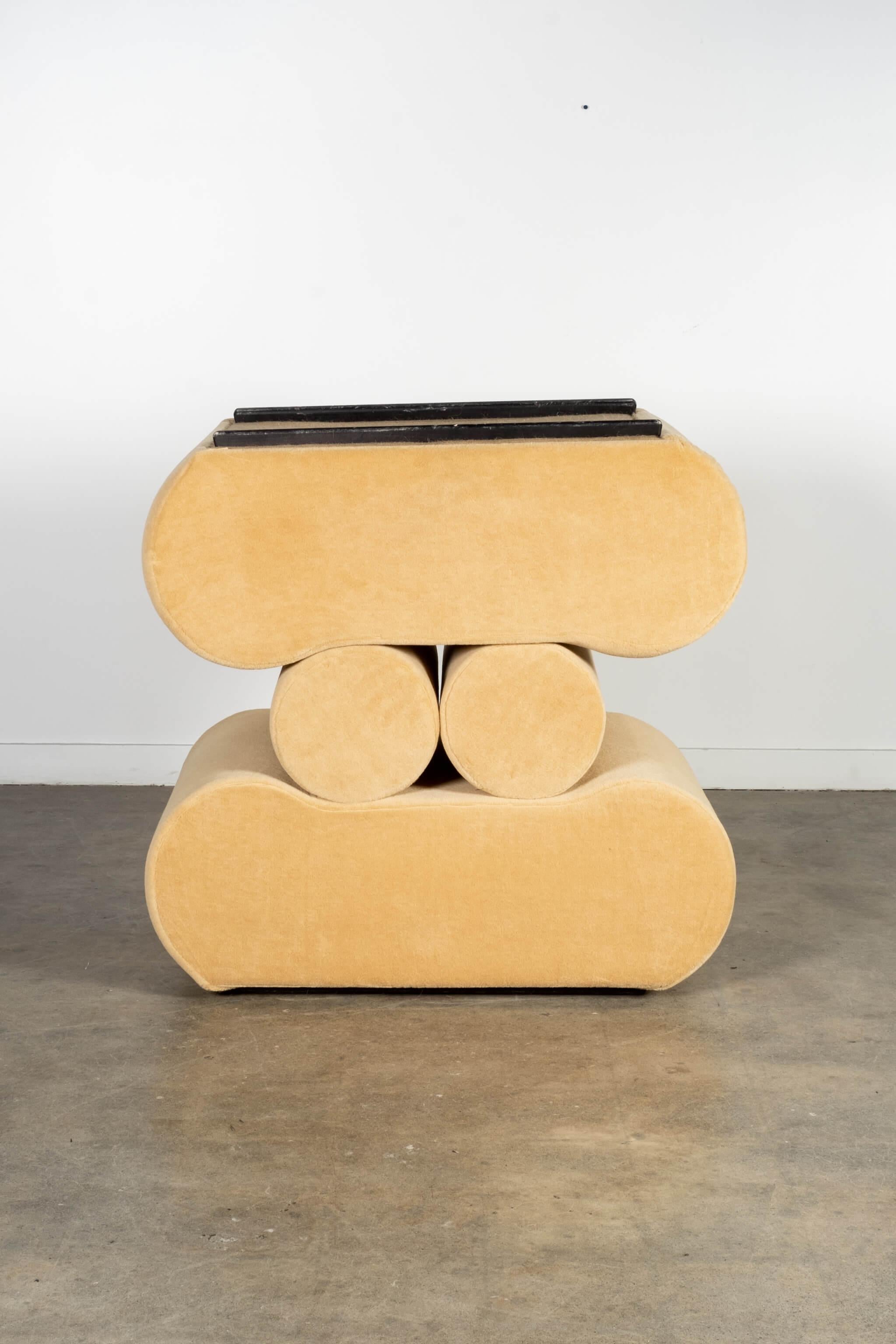 Pair of 'Corbi' Chairs in Original Mohair by Klaus Uredat for COR 1