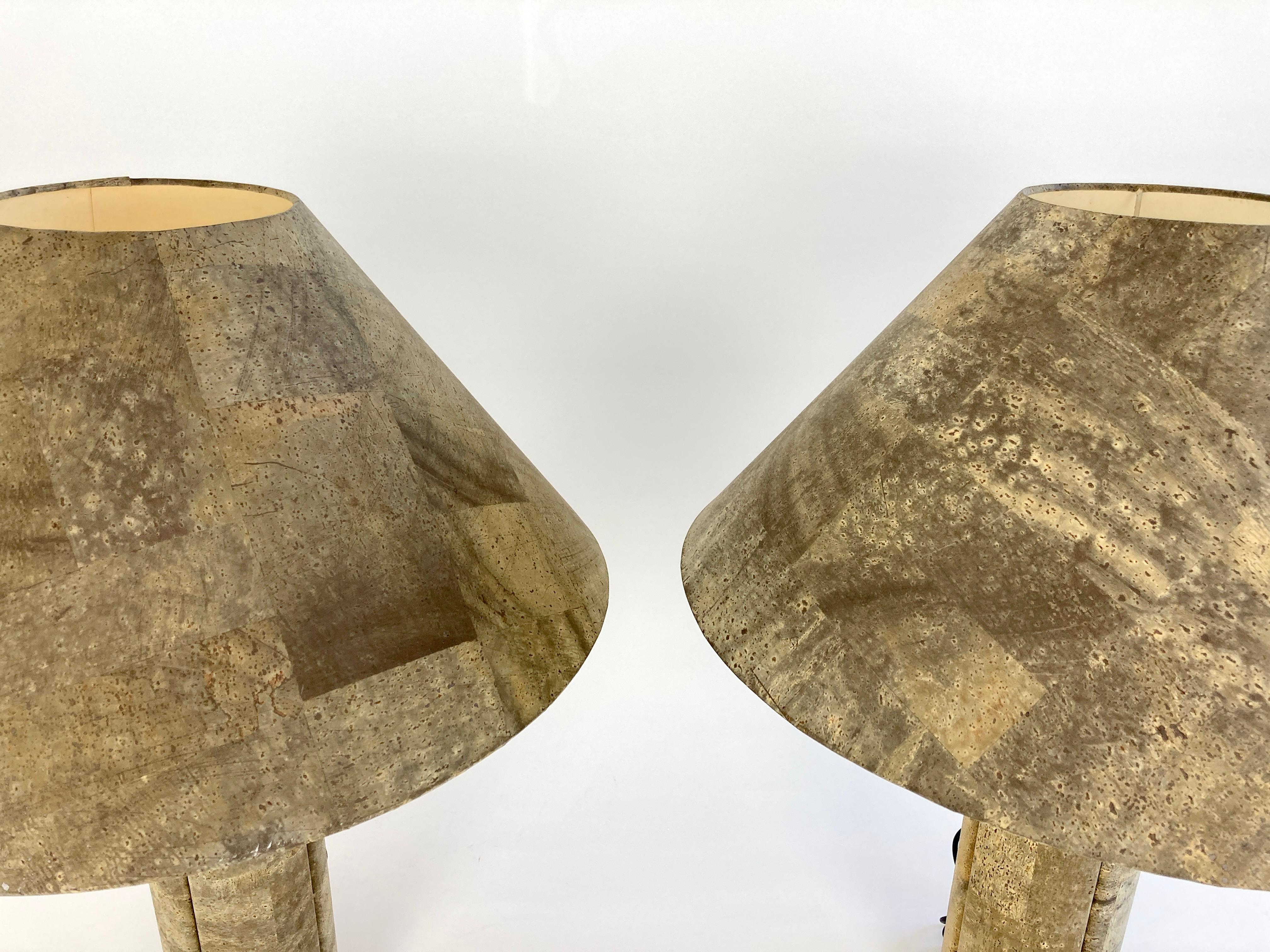 Late 20th Century Pair of Cork Lamps by Ingo Maurer, Design M, Germany, 1974