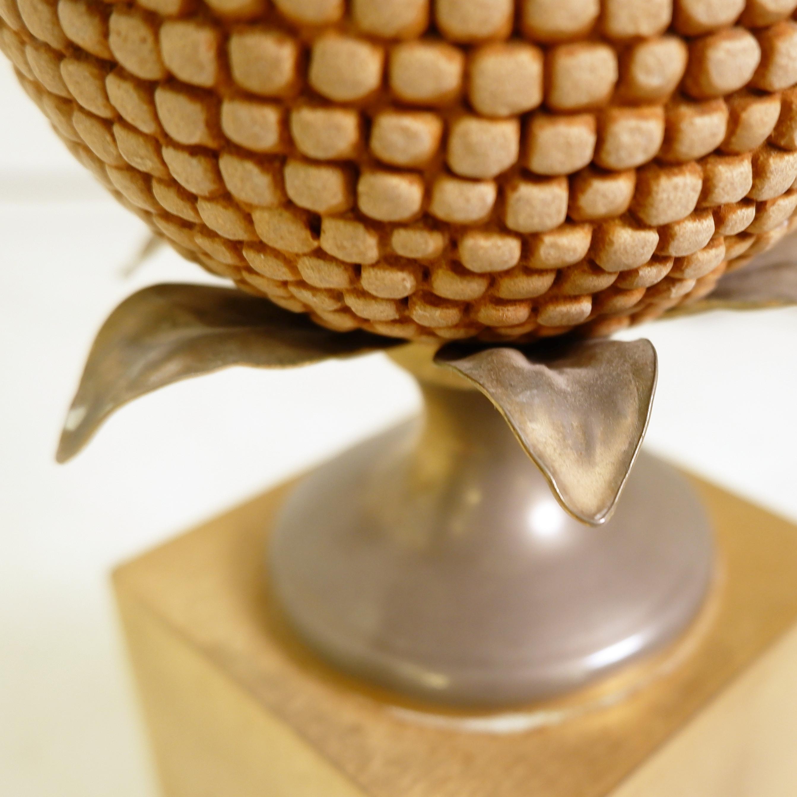 Pair of Corn Table Lamps Le Dauphin, France 1980s For Sale 1