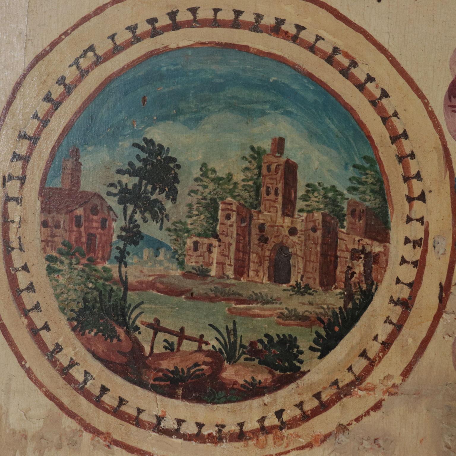 Paar Eckschränke Pappel Piacenza Italien 18. Jahrhundert im Angebot 8