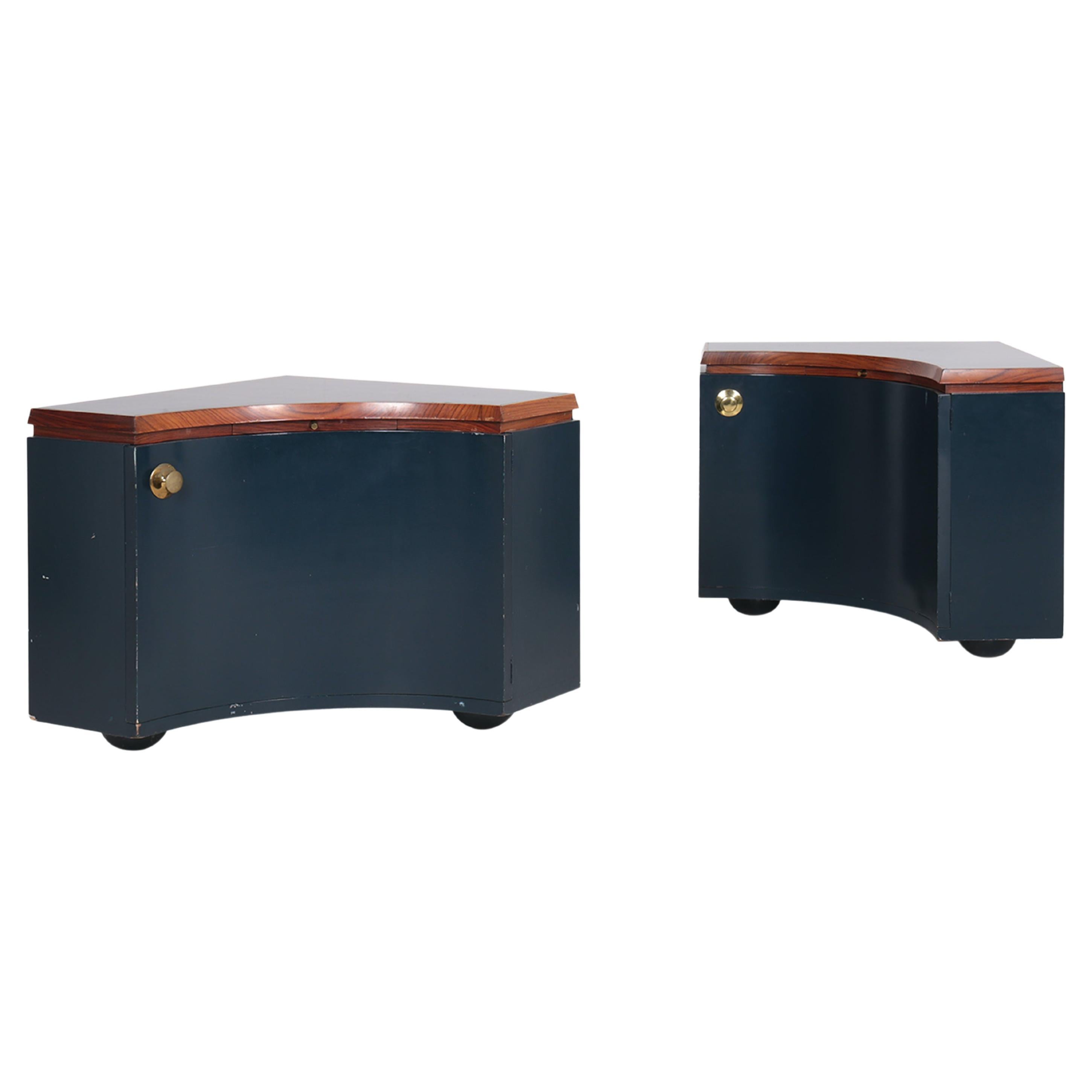 Pair of Corner Units by Luigi Caccia Dominioni End of the 50s For Sale