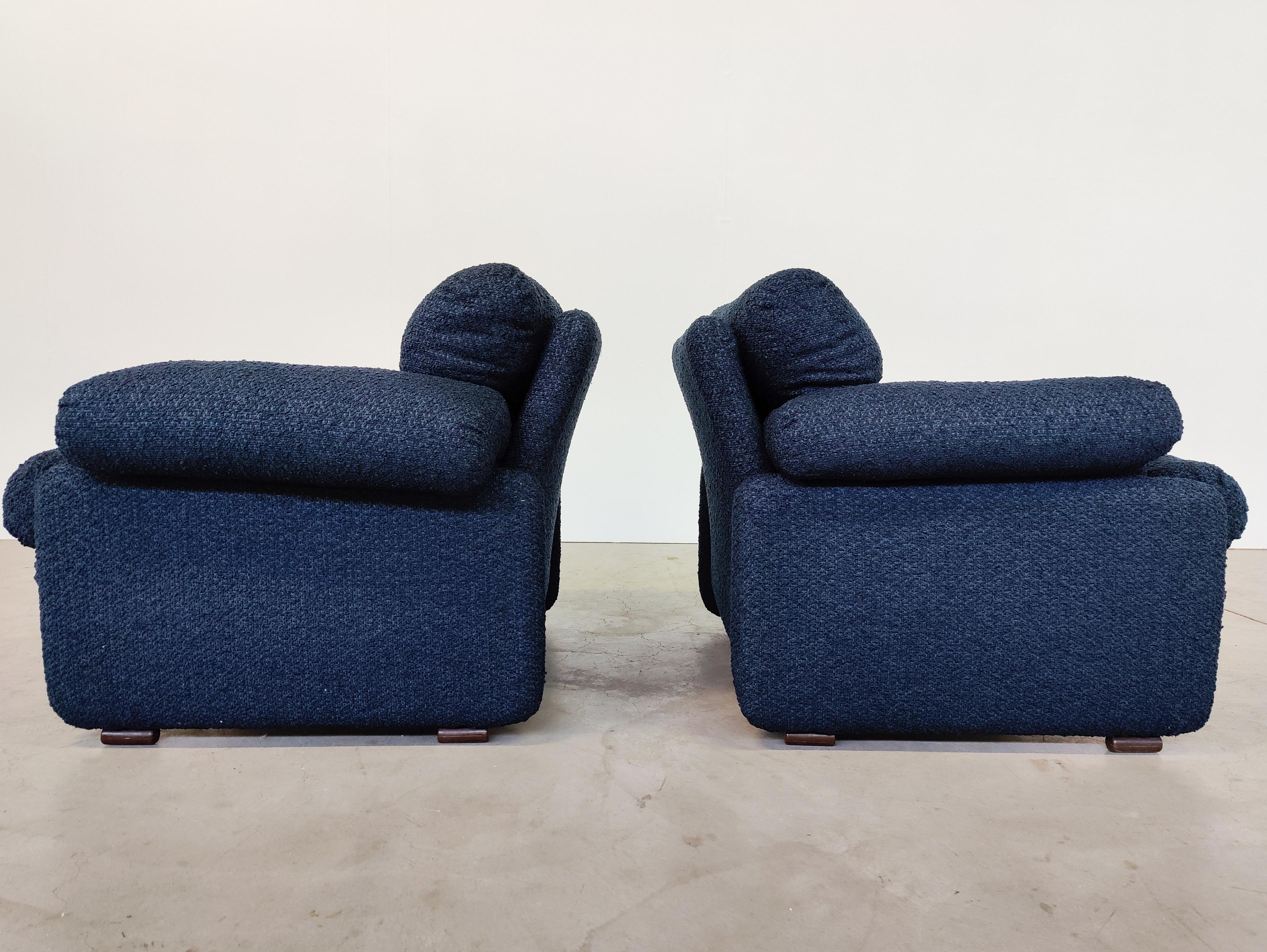 Pair of Coronado Armchairs by Tobia & Afra Scarpa for B&B Italia, Italy, 1960s In Good Condition In Brussels, BE
