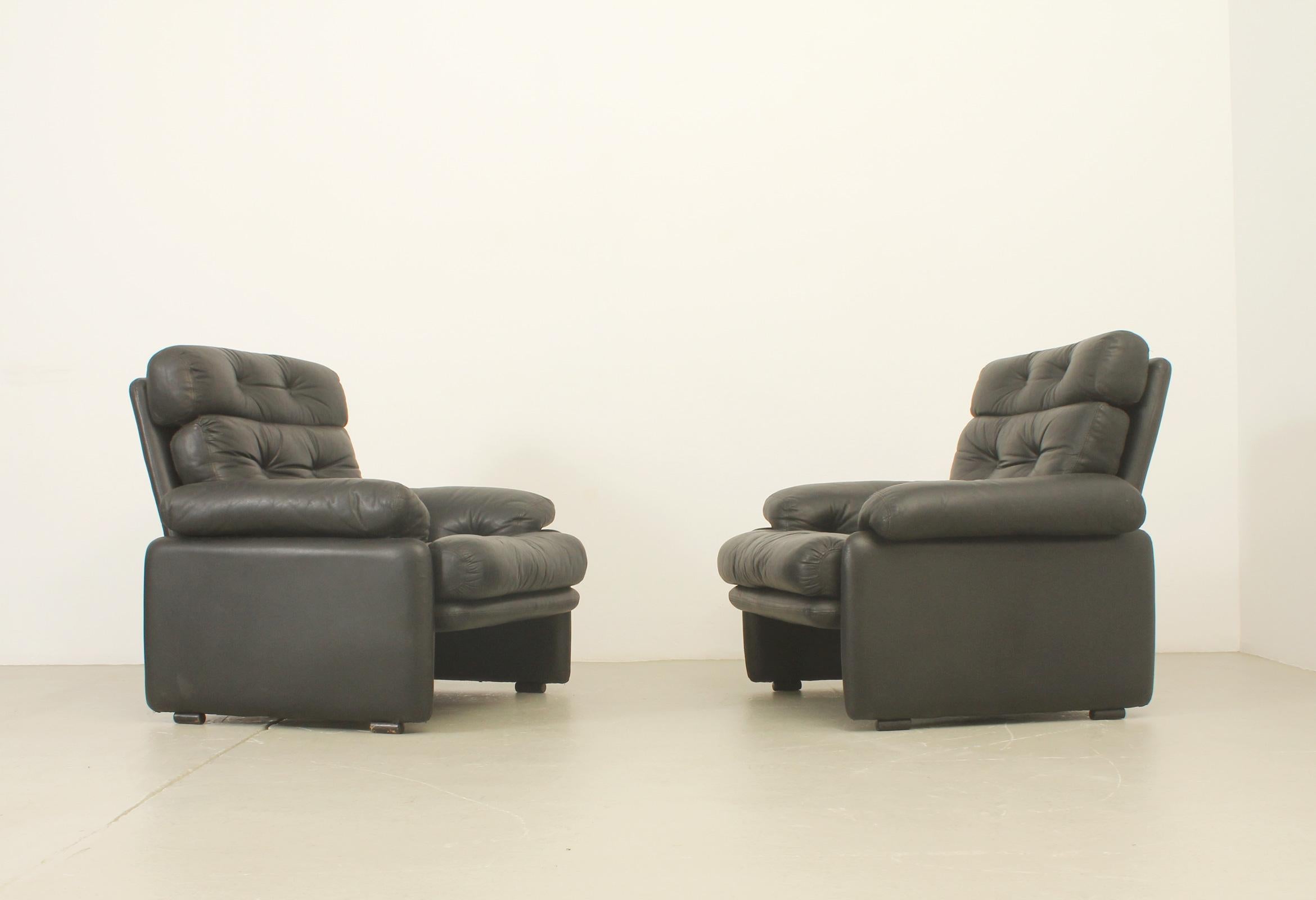 Pair of Coronado Armchairs by Tobia Scarpa for B&B, Italy For Sale 4