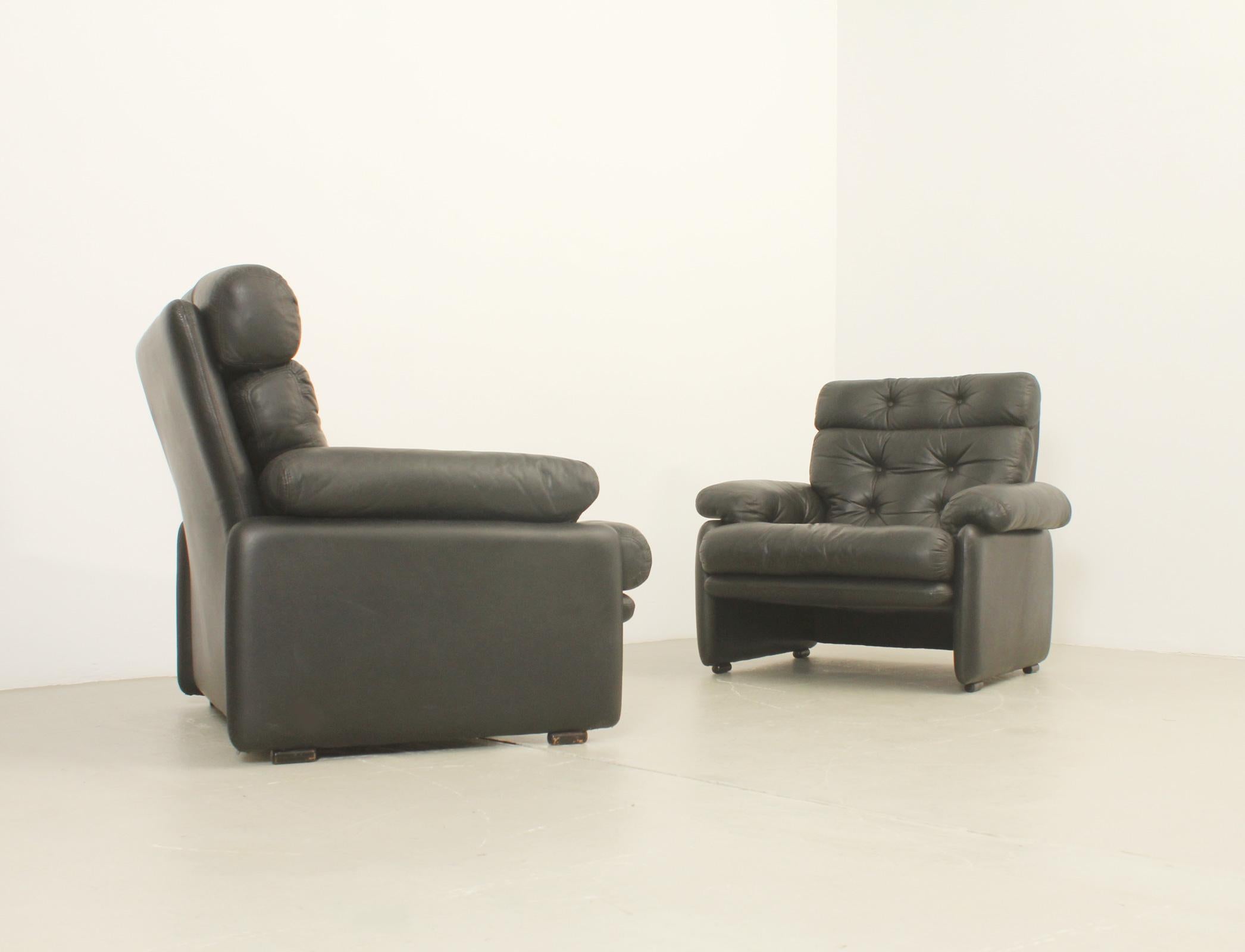 Pair of Coronado Armchairs by Tobia Scarpa for B&B, Italy For Sale 5