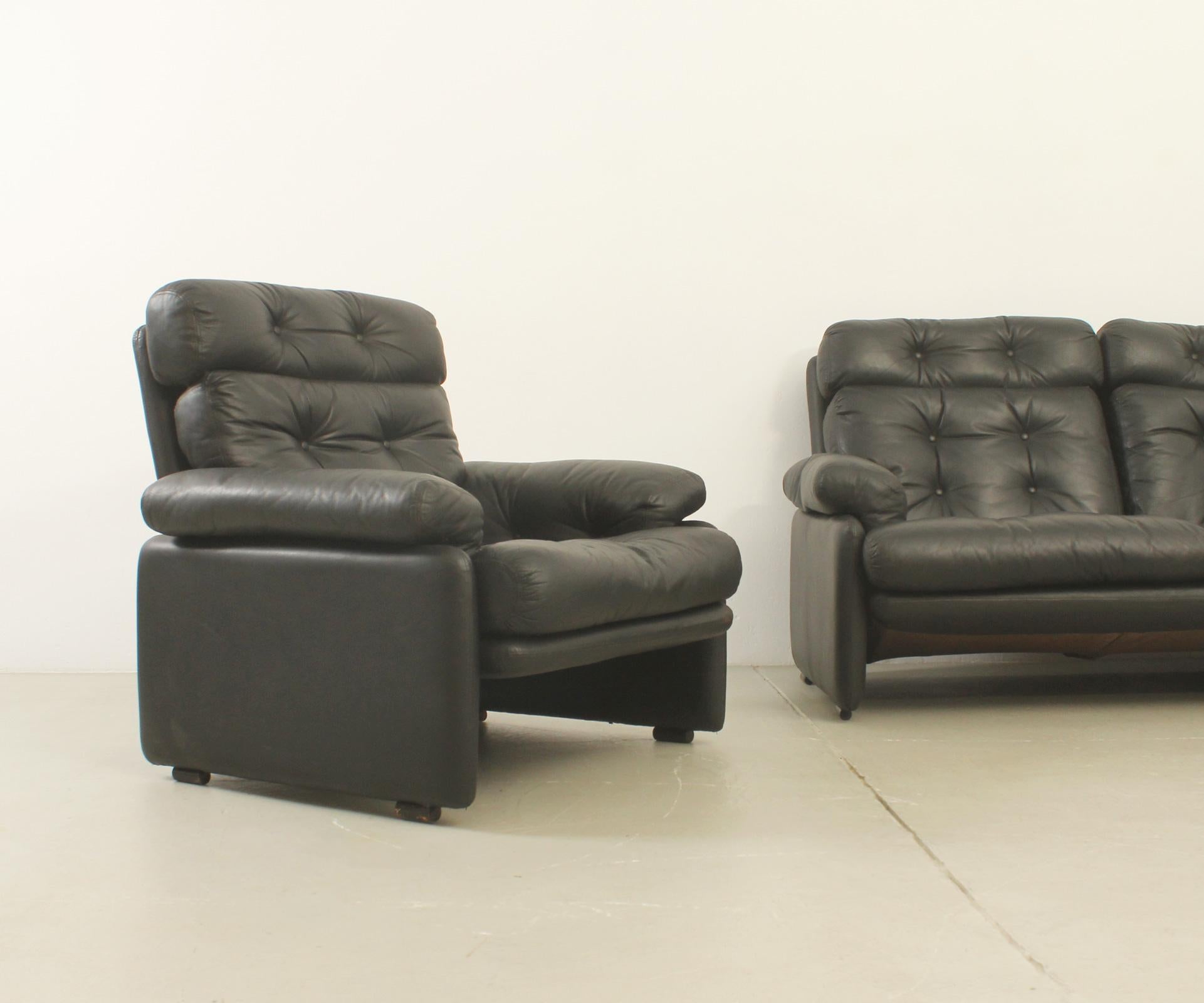 Pair of Coronado Armchairs by Tobia Scarpa for B&B, Italy In Good Condition For Sale In Barcelona, ES