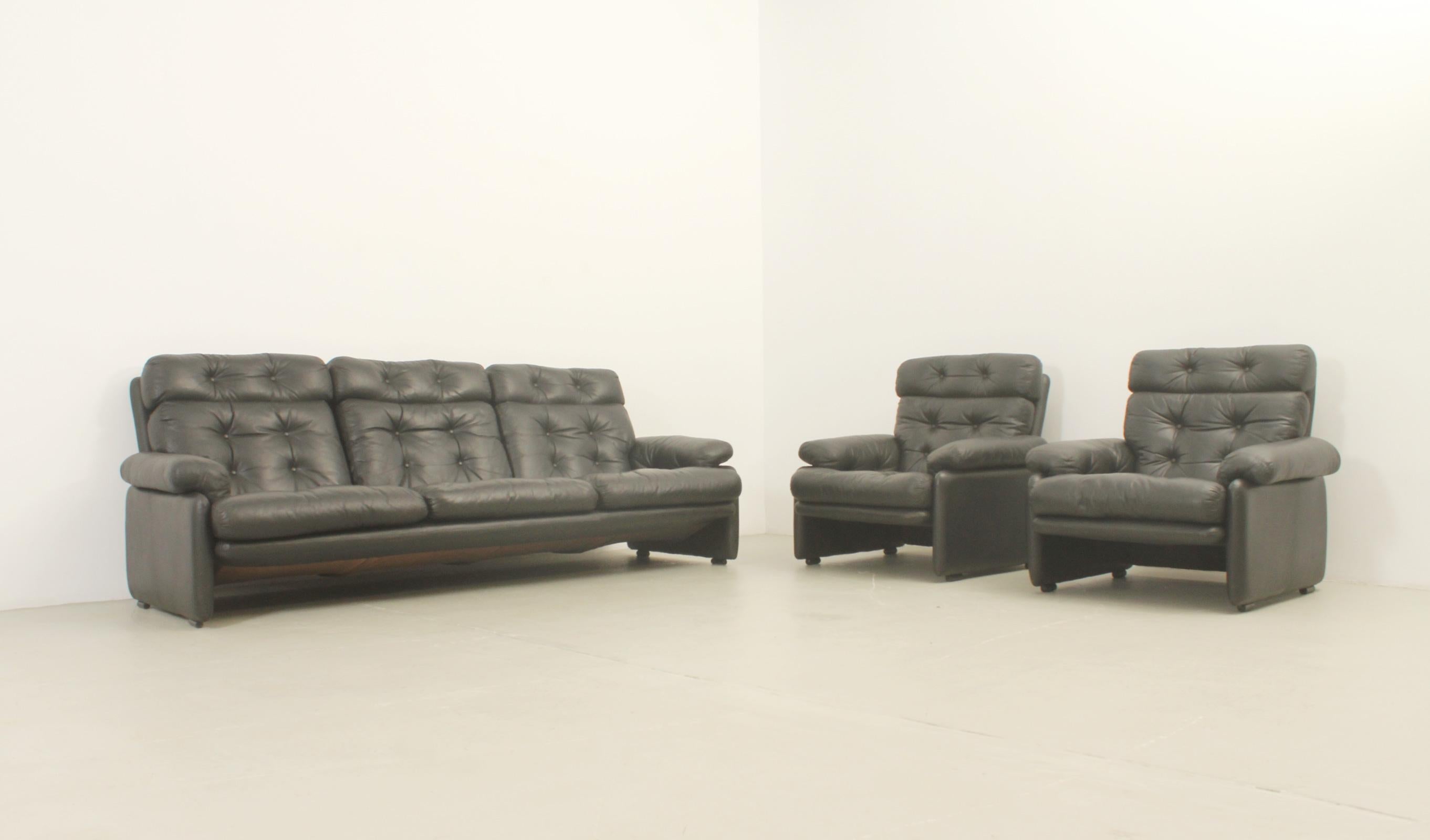Metal Pair of Coronado Armchairs by Tobia Scarpa for B&B, Italy For Sale