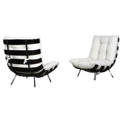 Vintage Pair Of Costela Lounge Chairs By Carlo Hauner And Martin Eisler, 1950s