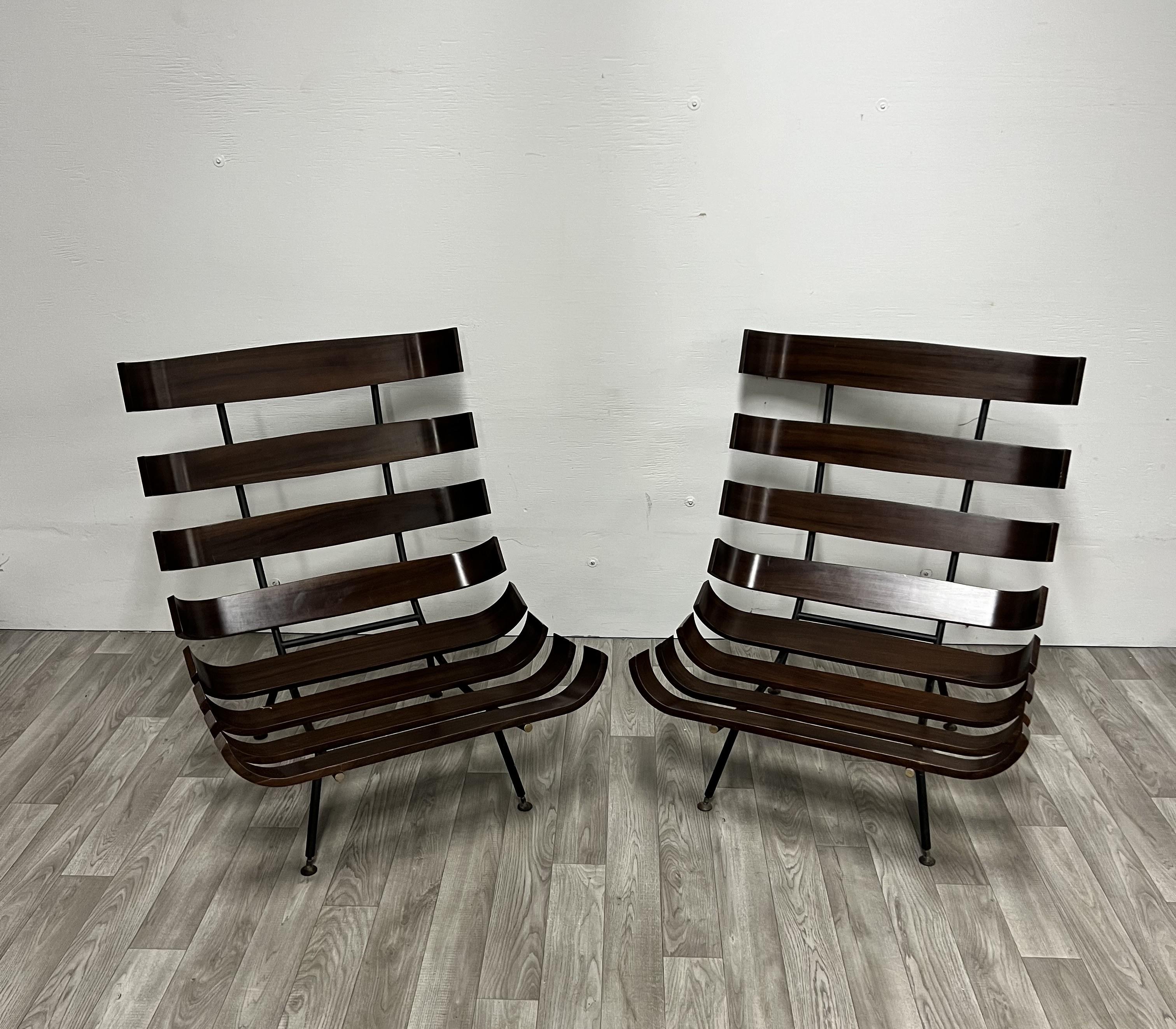 Pair of Costela Lounge Chairs by Martin Eisler and Carlo Hauner 1