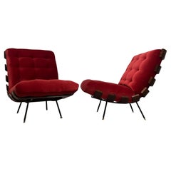 Pair of Costela Lounge Chairs by Martin Eisler and Carlo Hauner