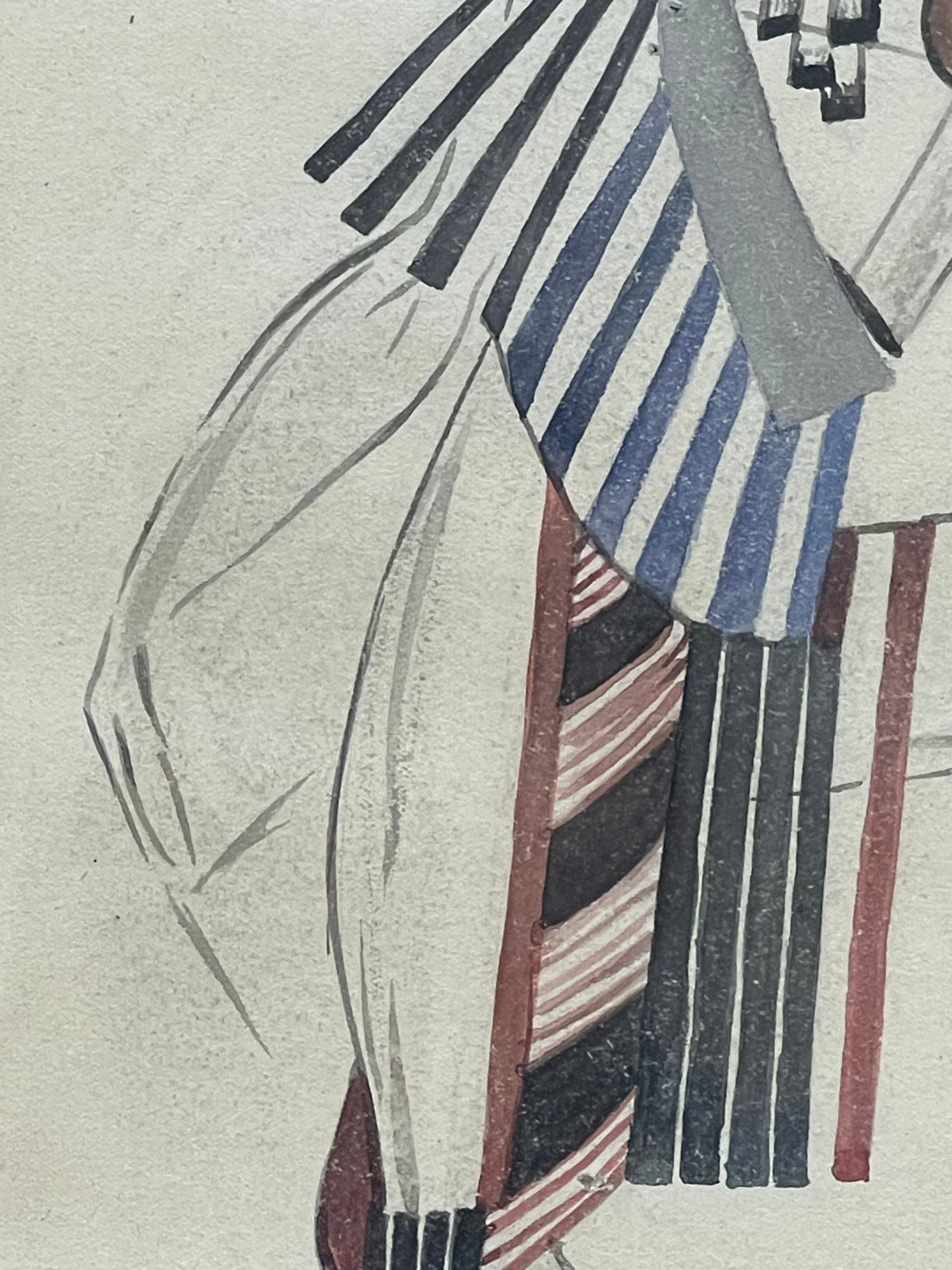 Coppia di progetti di costumi  Peters Stepanovic GALADZEV (1900-1971), Russia, 1920 In condizioni buone in vendita a Paris, FR