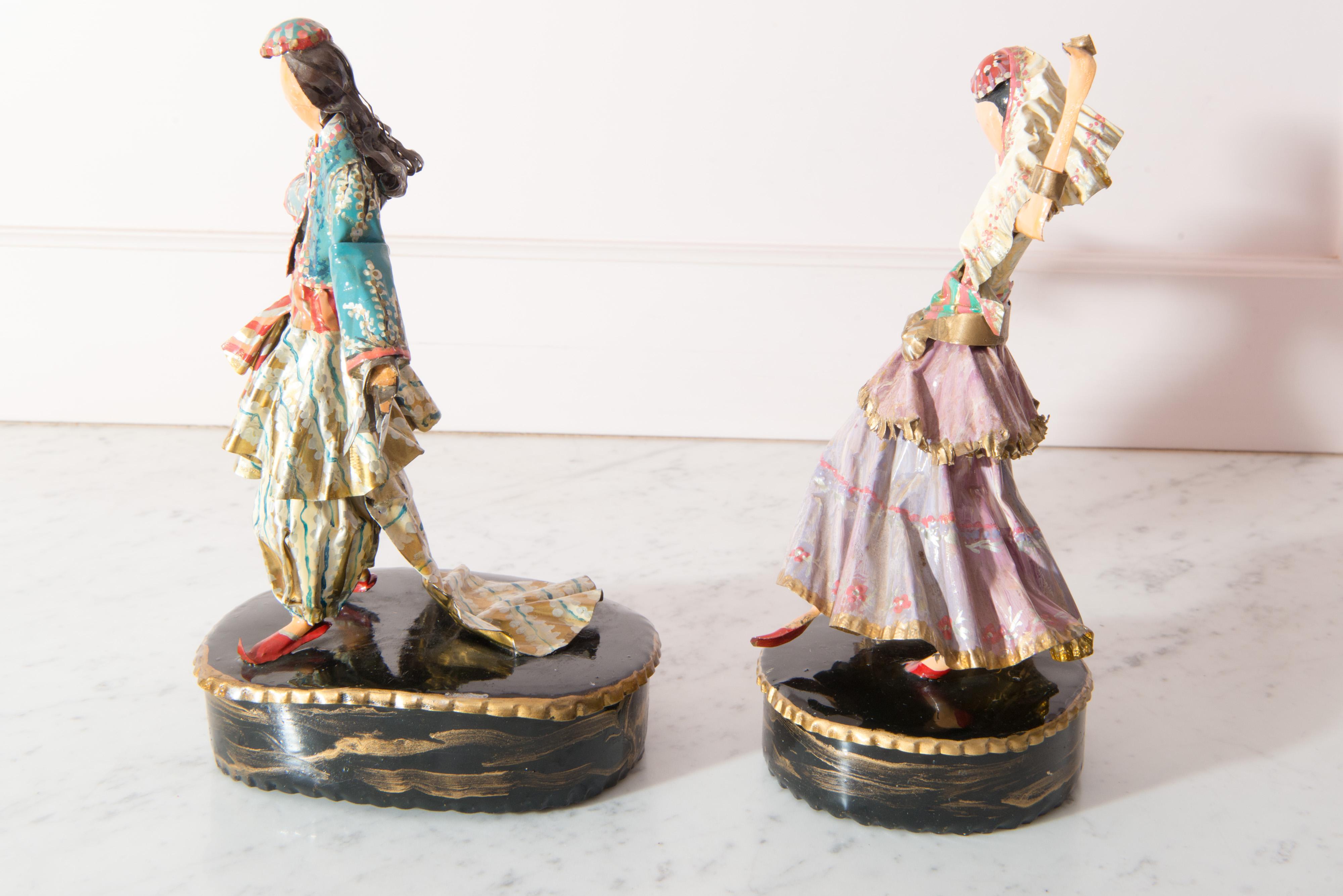 Pair of Costumed Turkish Sculptures by Lee Menichetti In Excellent Condition For Sale In Stamford, CT