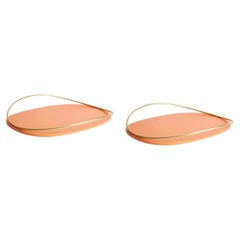 Pair of Cotto Touché D Trays by Mason Editions