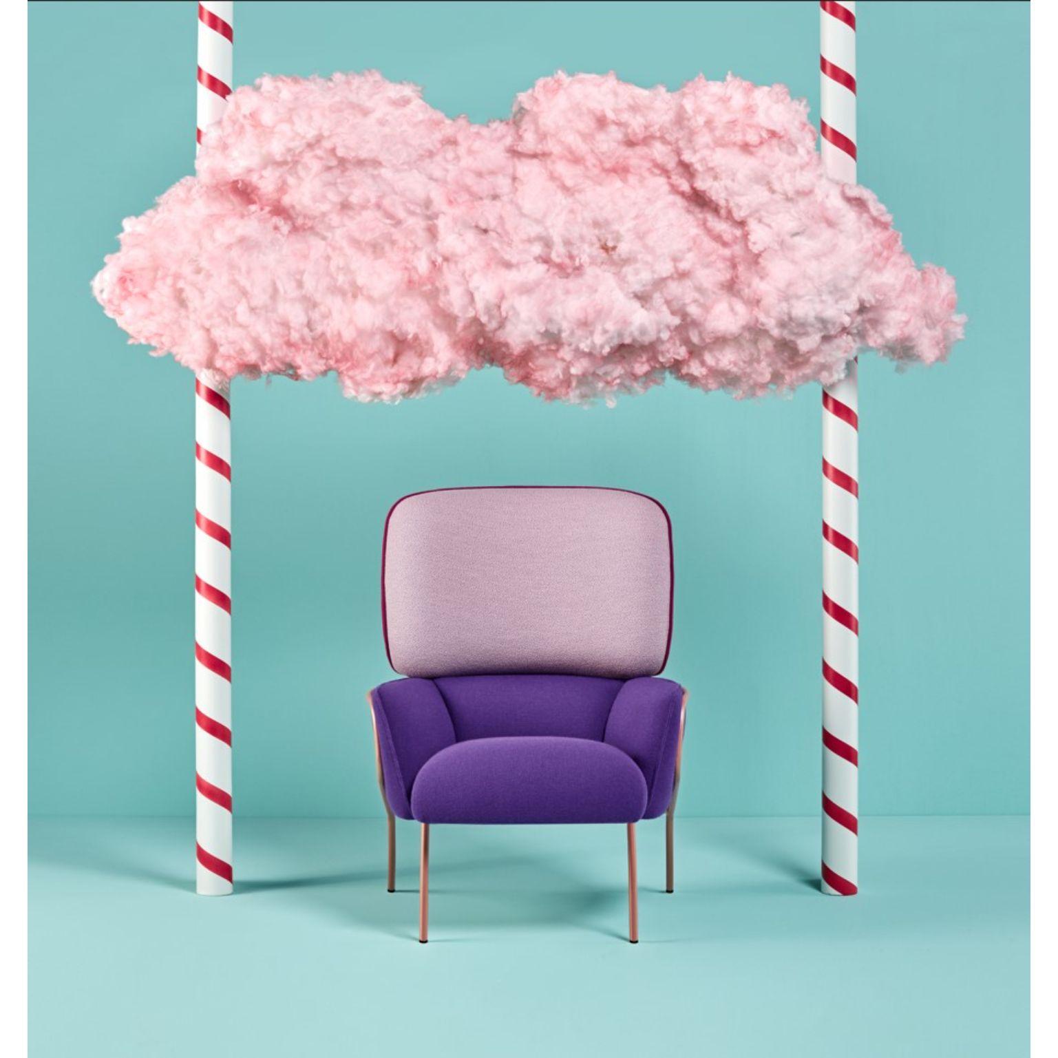 Other Pair of Cotton Armchairs, Purple by Eli Gutiérrez