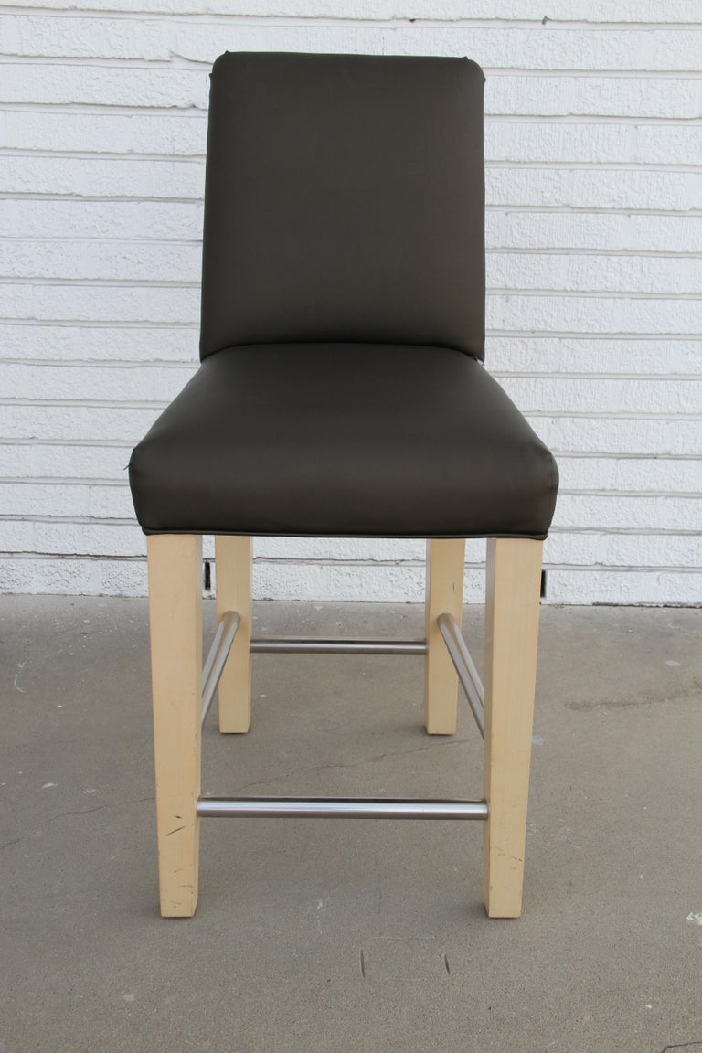 Modern Pair of Counter Stools by R Jones of Dallas For Sale