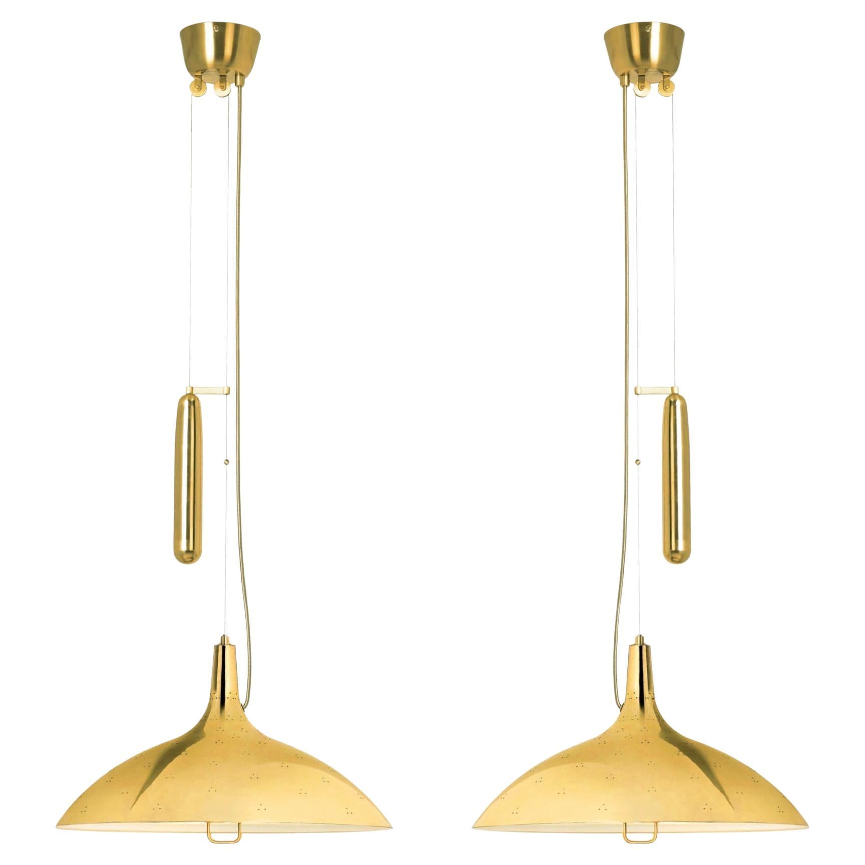 Pair of Counterbalance Ceiling Lamps, Model 10202 by Paavo Tynel