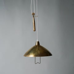 Pair of Counterweight Brass Pendants by Itsu Oy, 1950s