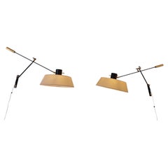Pair of counterweight sconces, by R. Lunel circa 1950